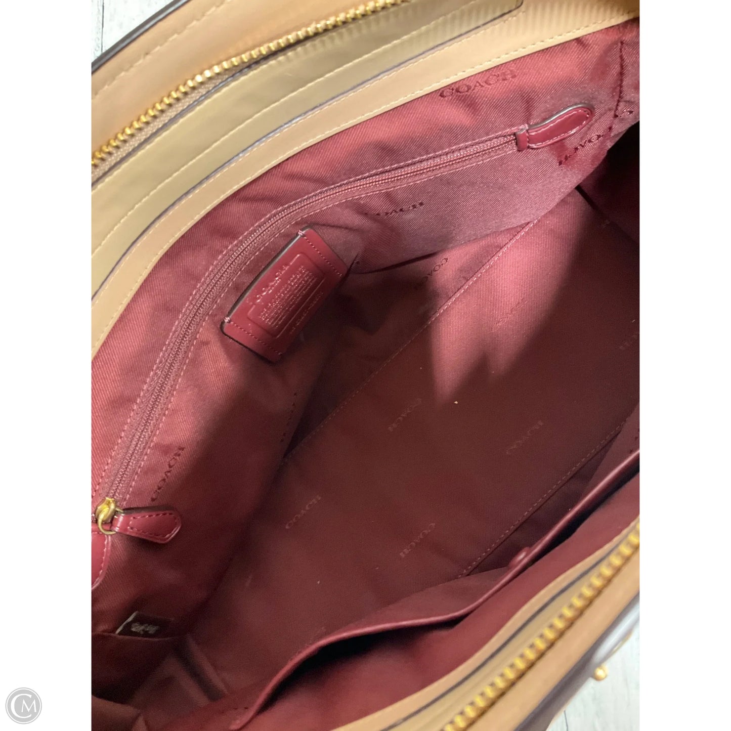 Handbag Designer By Coach, Size: Large