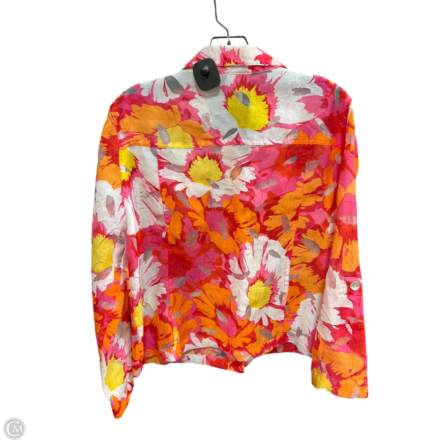 Jacket Other By Ruby Rd In Orange & Pink, Size: L