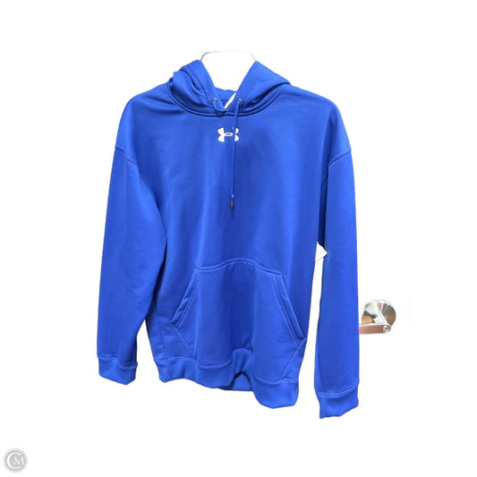 Athletic Sweatshirt Hoodie By Under Armour In Blue, Size: S