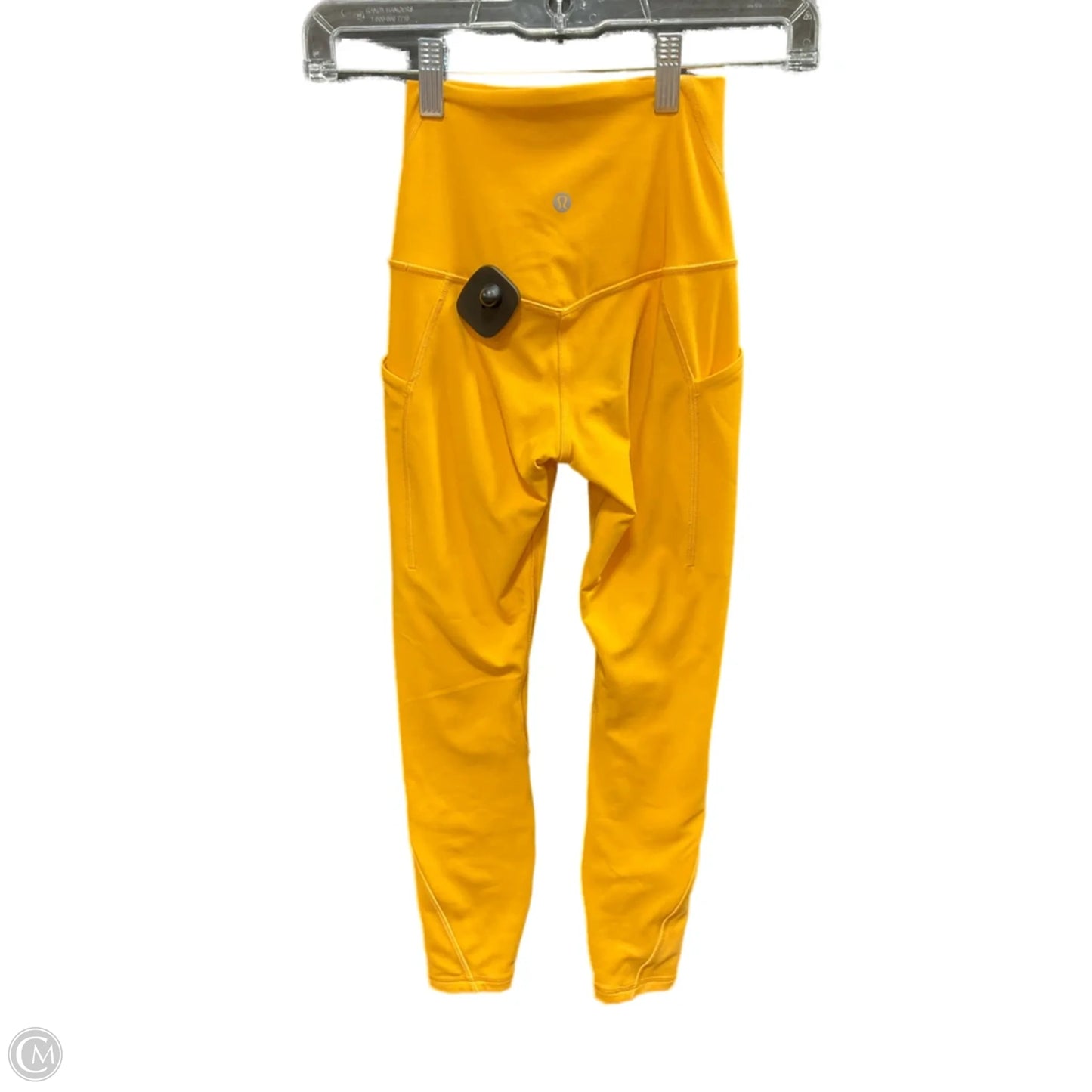 Athletic Leggings By Lululemon In Yellow, Size: 0