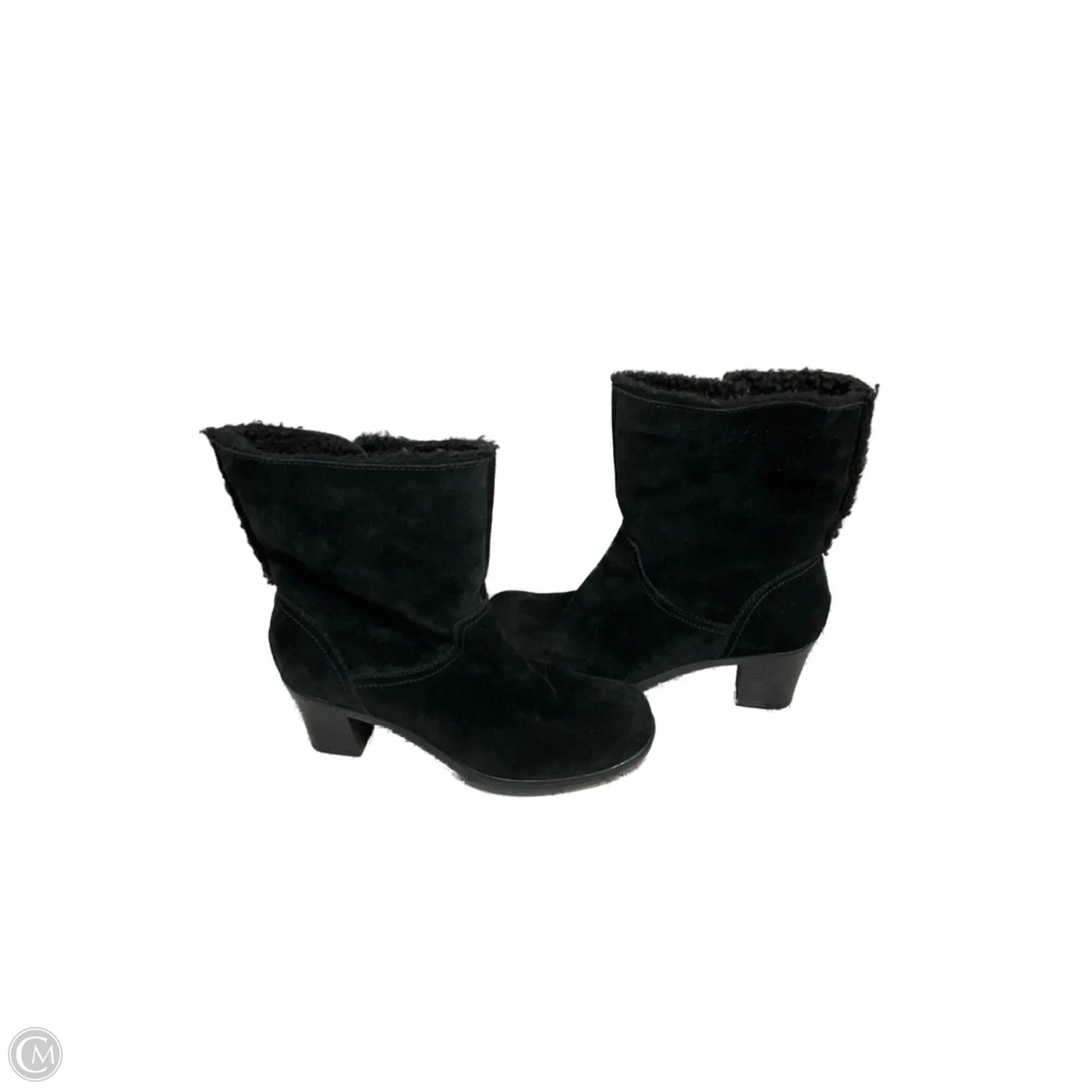 Boots Ankle Heels By Clarks In Black, Size: 7.5