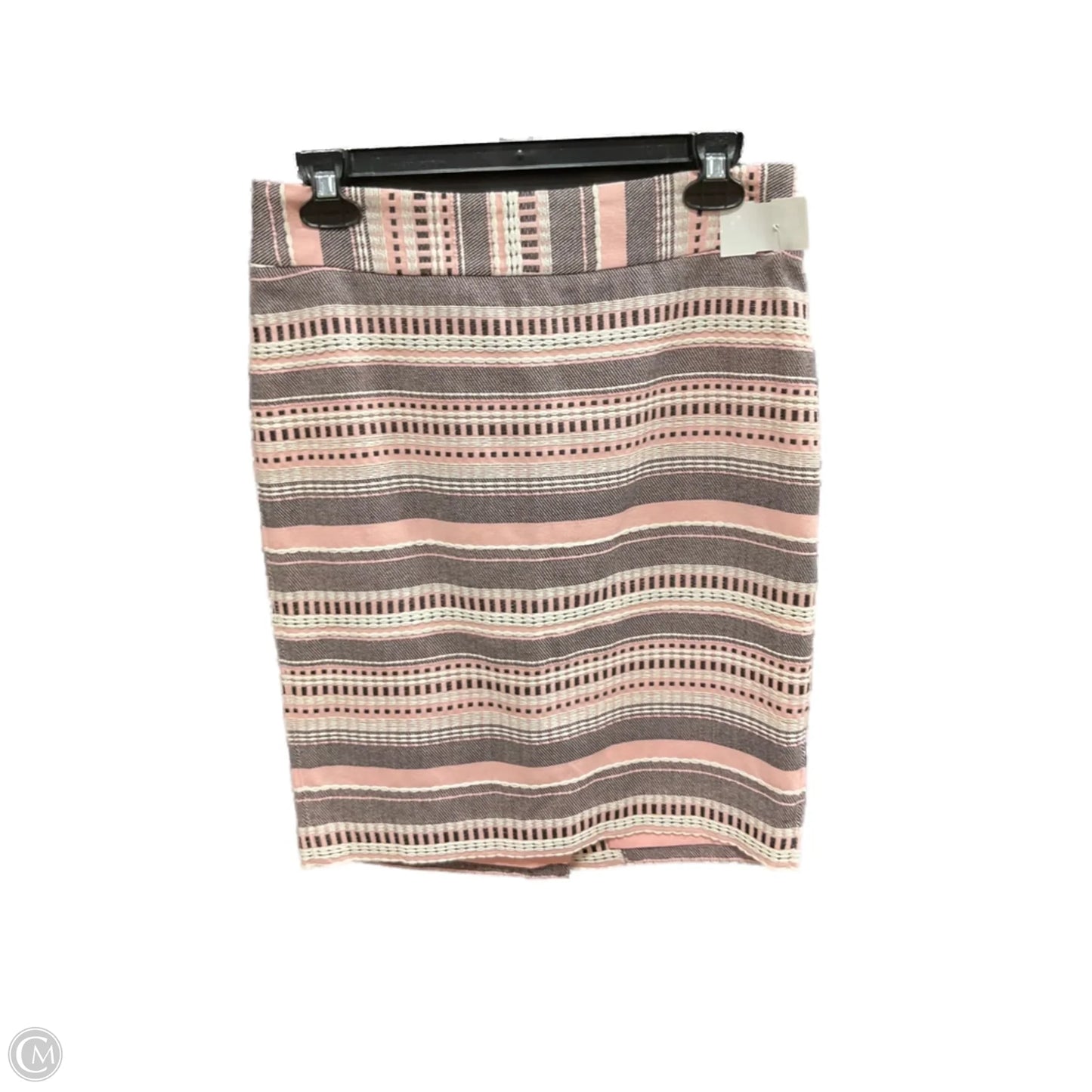 Skirt Mini & Short By Loft In Striped Pattern, Size: 2