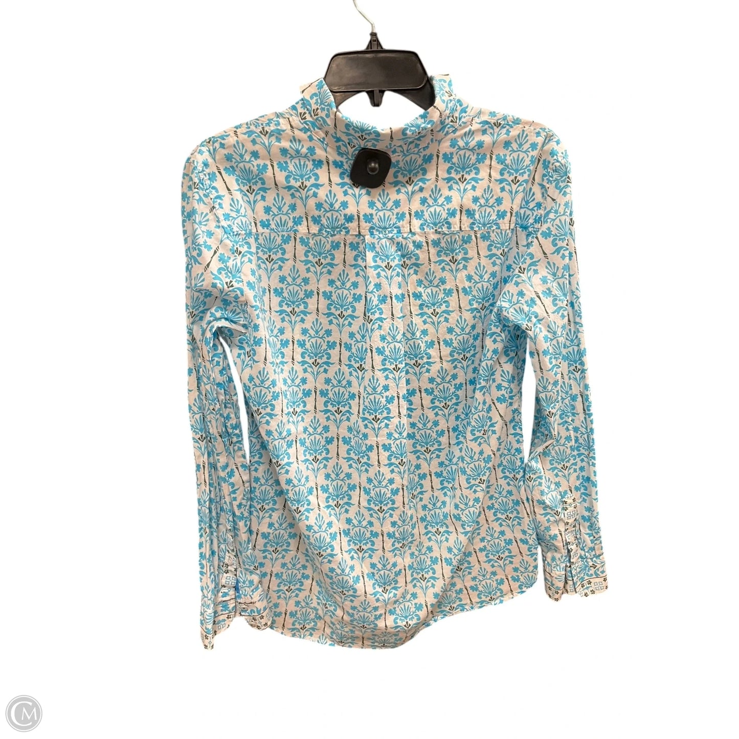 Blouse Long Sleeve By Talbots In Teal, Size: M