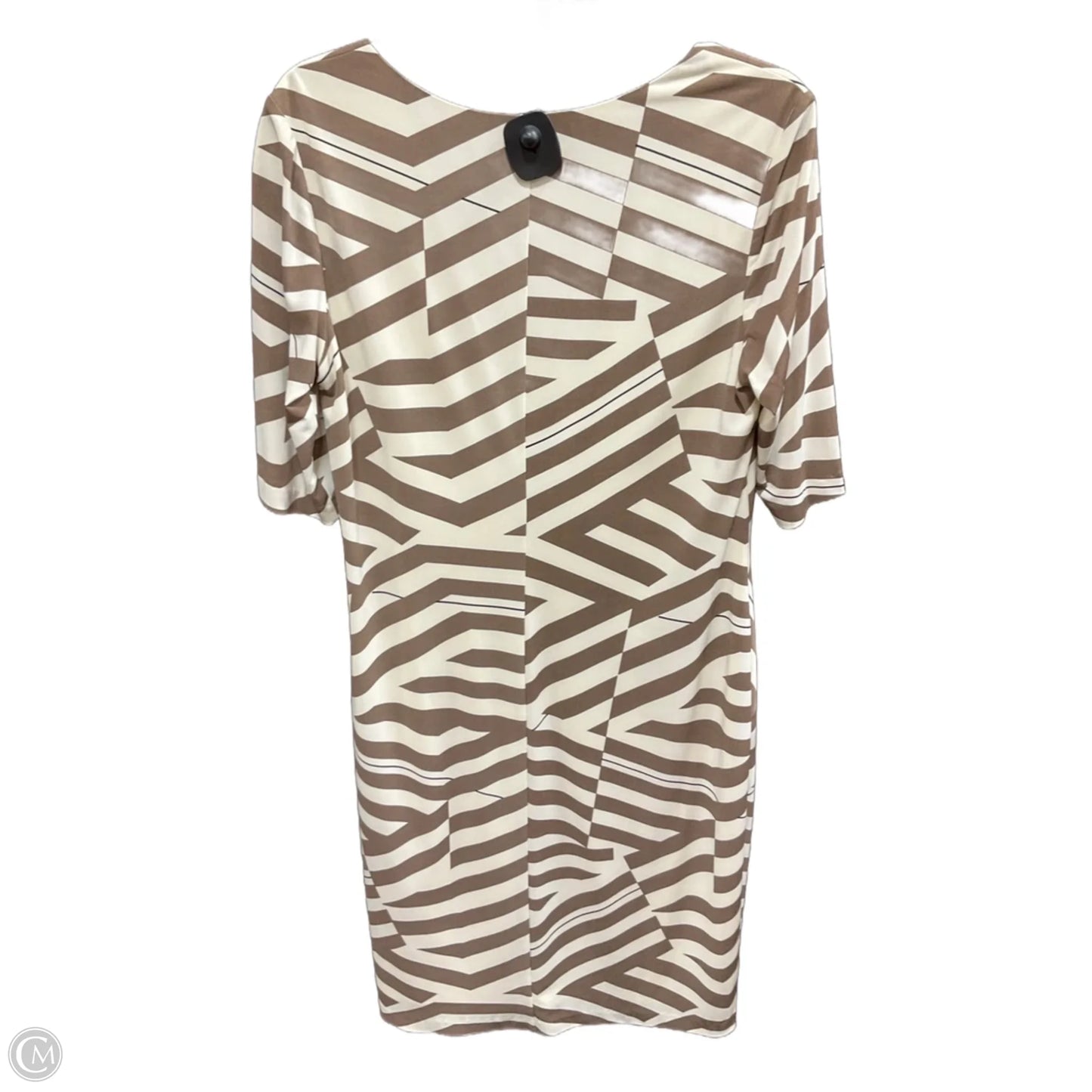 Dress Casual Midi By Donna Ricco In Tan, Size: L