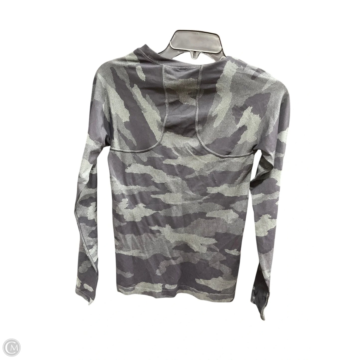 Athletic Top Long Sleeve Crewneck By Lululemon In Camouflage Print, Size: Xs
