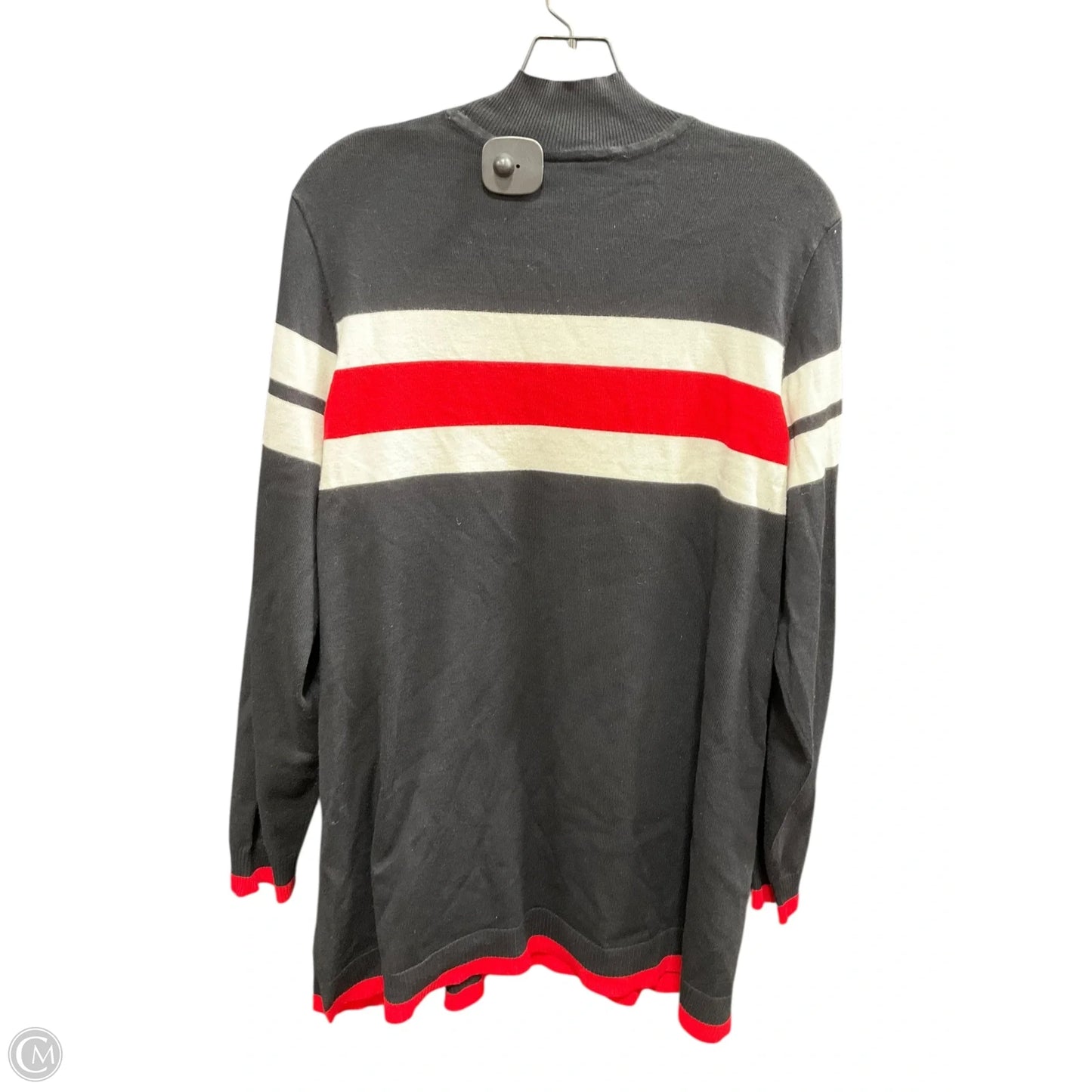 Top Long Sleeve By Lane Bryant In Black & Cream, Size: 1x