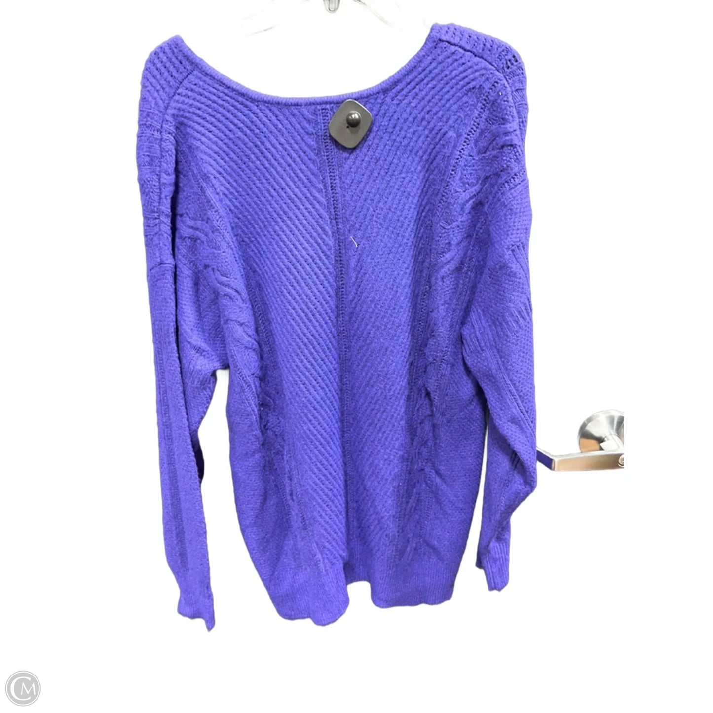 Sweater By Lane Bryant In Purple, Size: 1x