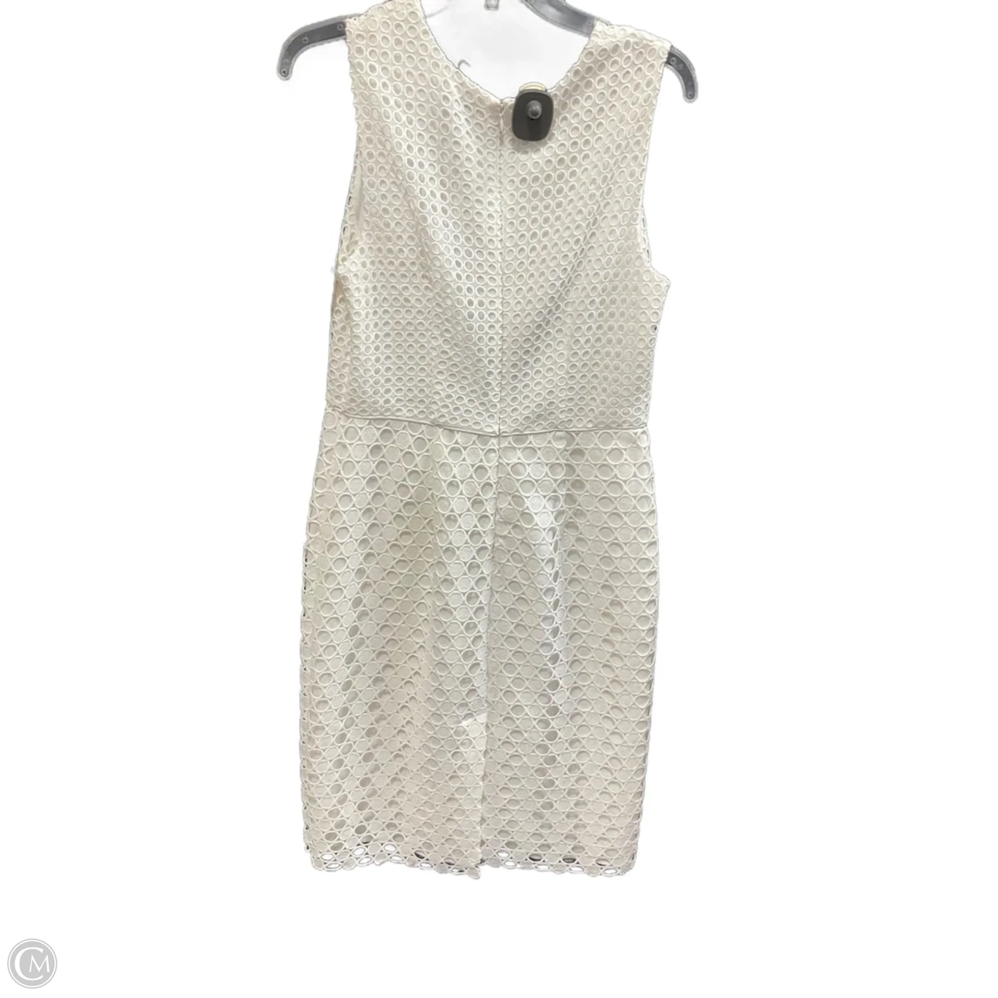 Dress Casual Midi By Ann Taylor In White, Size: M