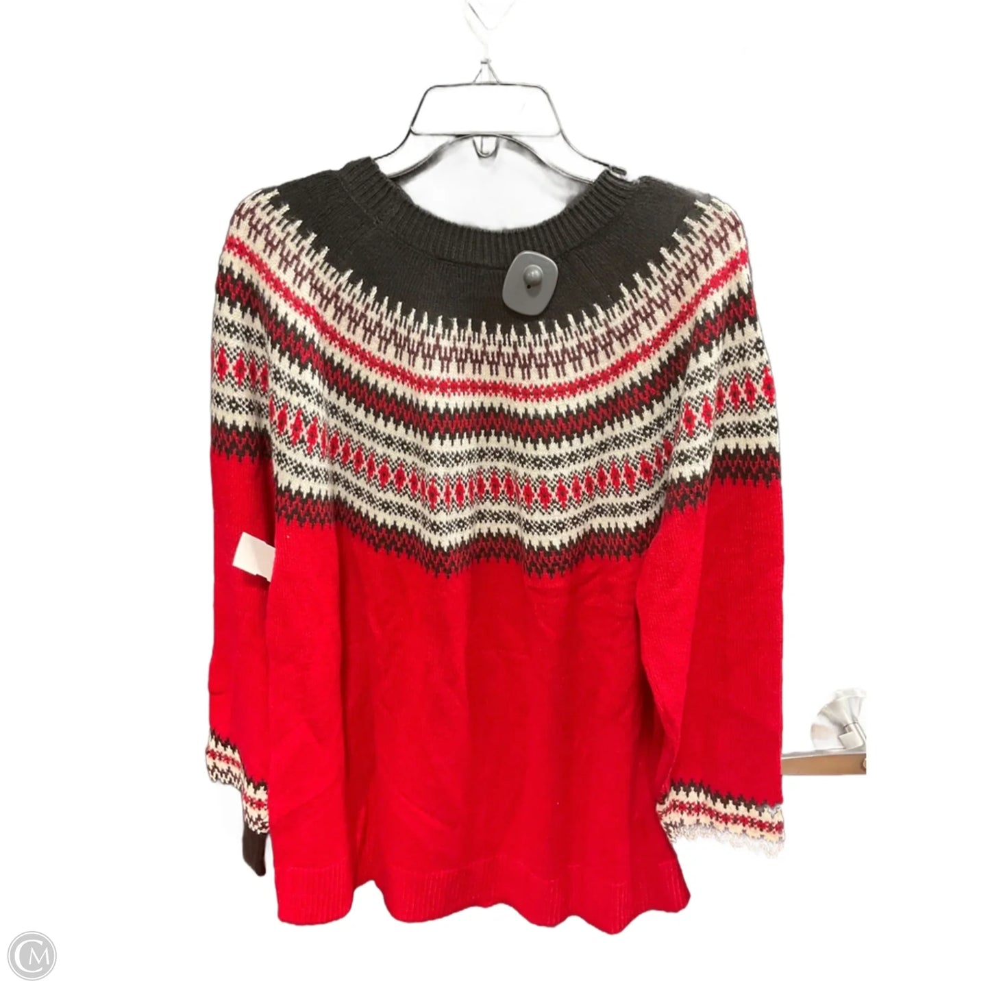 Sweater By Lane Bryant In Red, Size: Xl