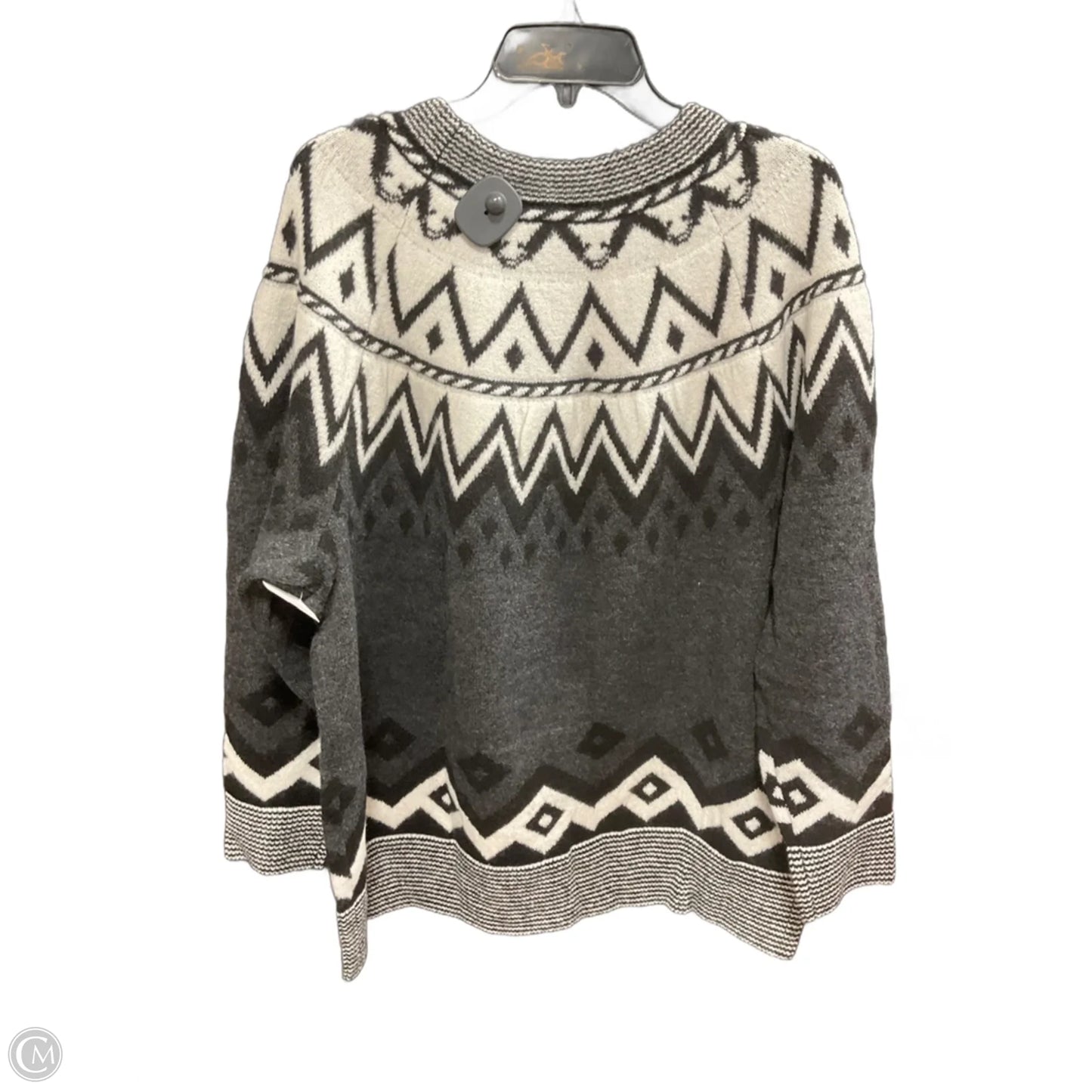 Sweater By Lane Bryant In Black & Cream, Size: Xl