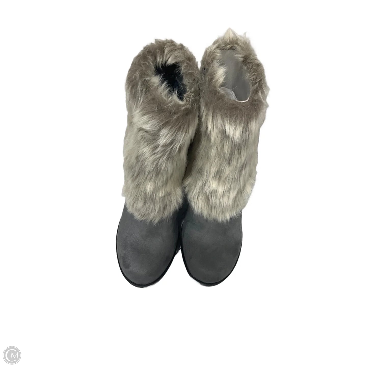 Boots Ankle Heels By Avenue In Grey, Size: 8.5