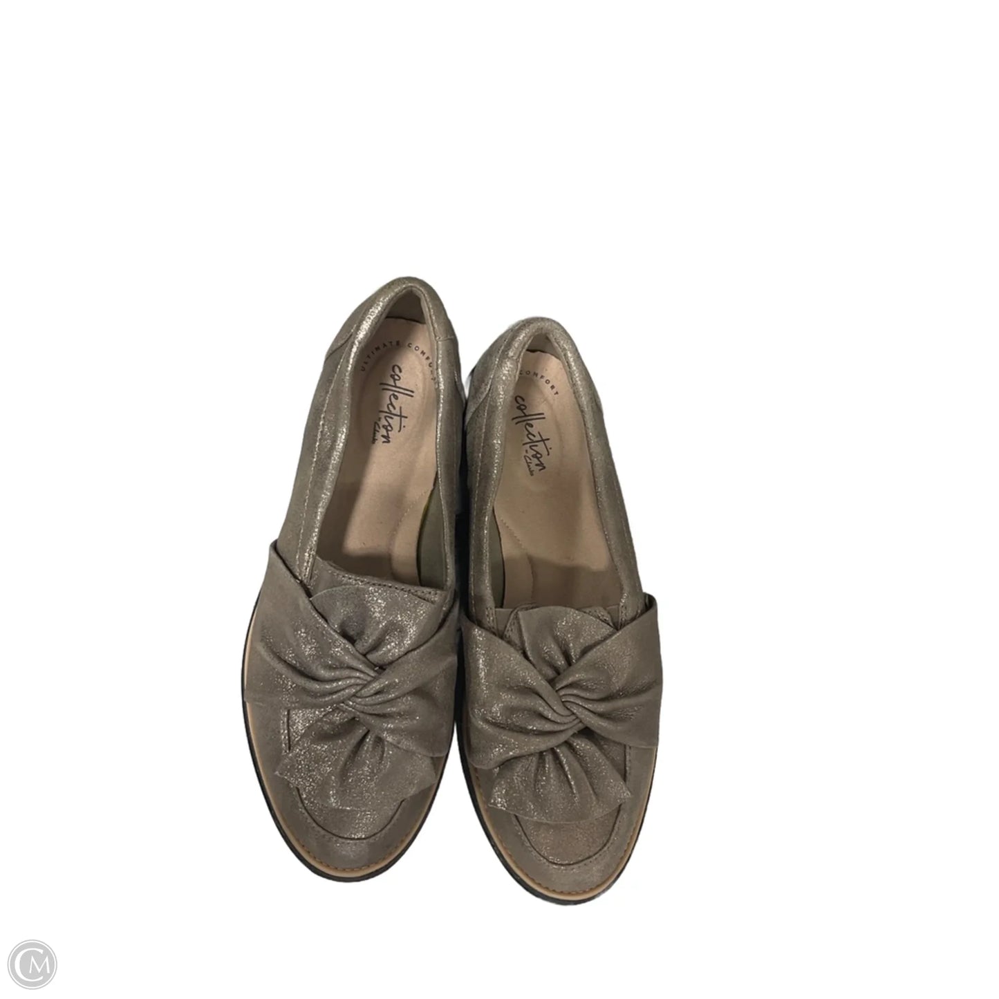 Shoes Flats By Clarks In Gold, Size: 8.5