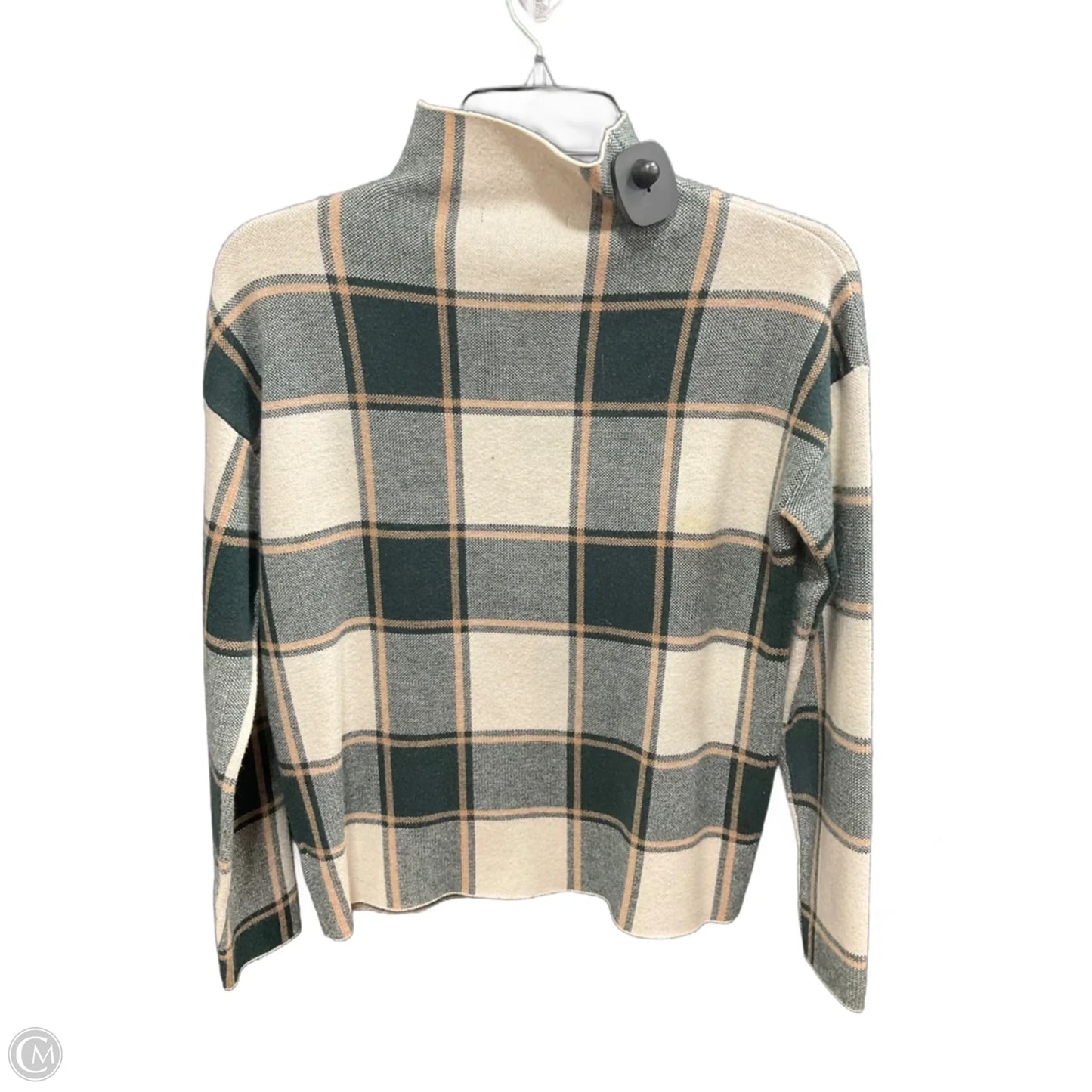 Sweater By Tahari In Plaid Pattern, Size: S