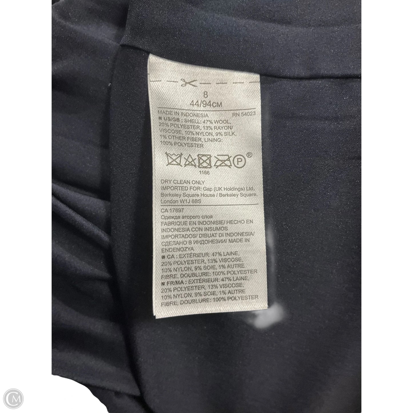 Top Short Sleeve By Banana Republic In Navy, Size: M