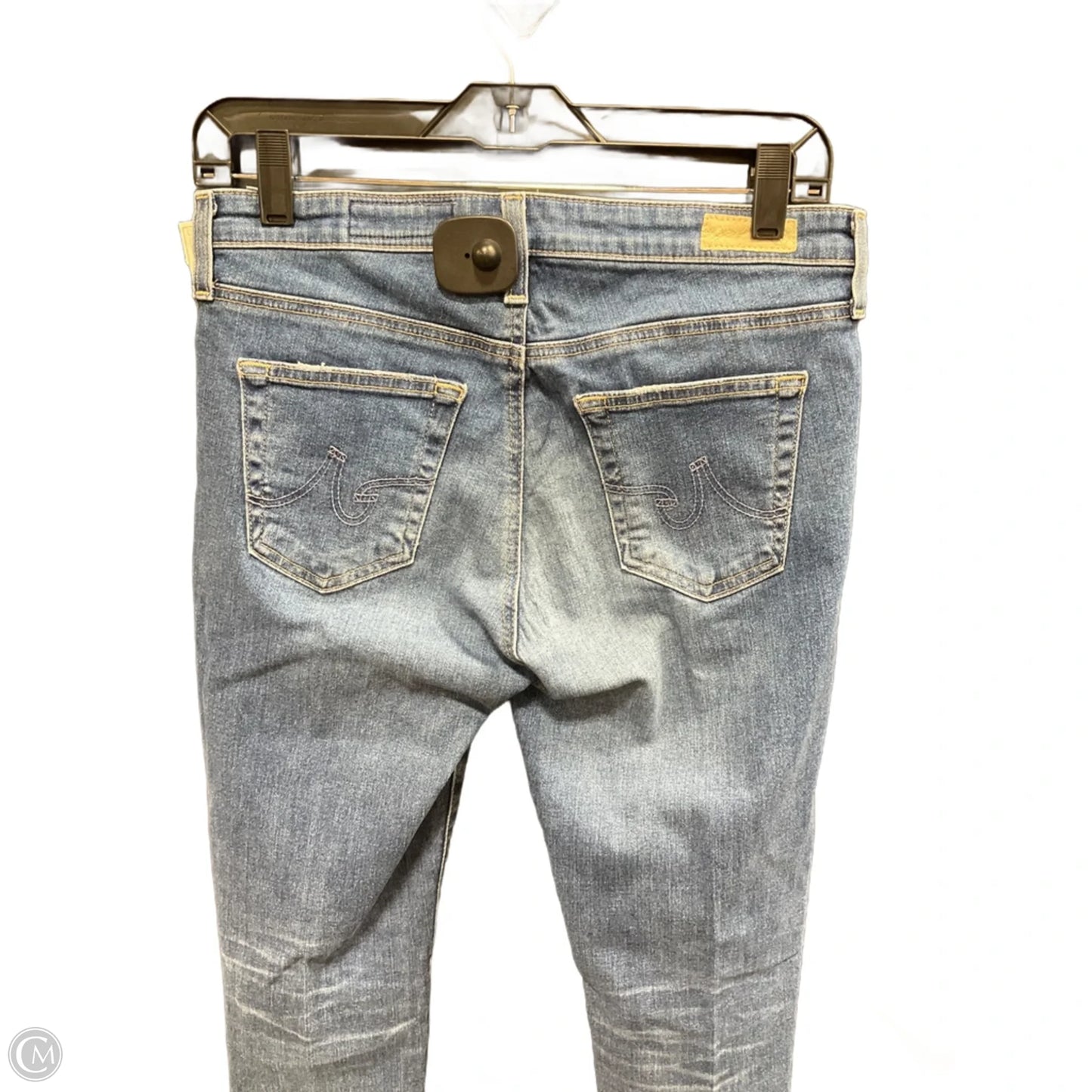 Jeans Skinny By Ag Jeans In Blue Denim, Size: 4