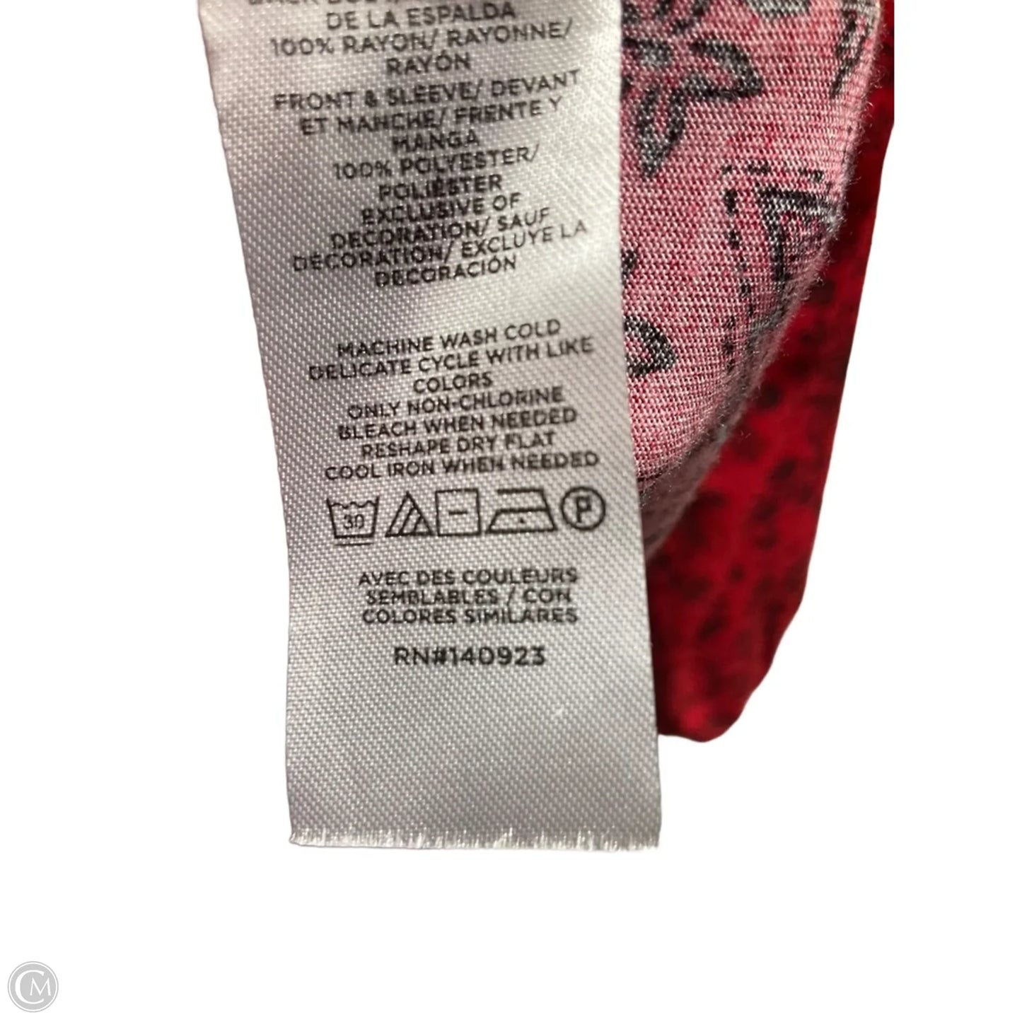 Top Long Sleeve By Loft In Red, Size: M