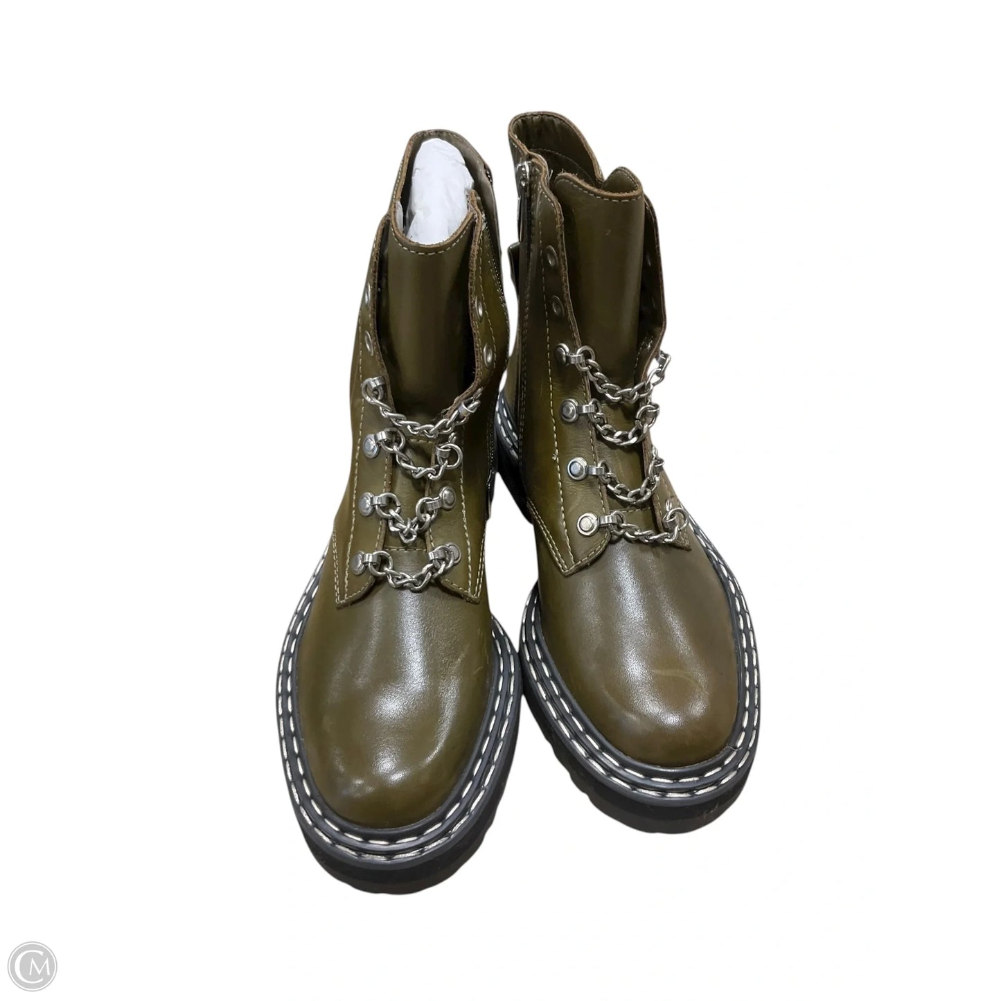 Boots Combat By Vince Camuto In Green, Size: 6.5