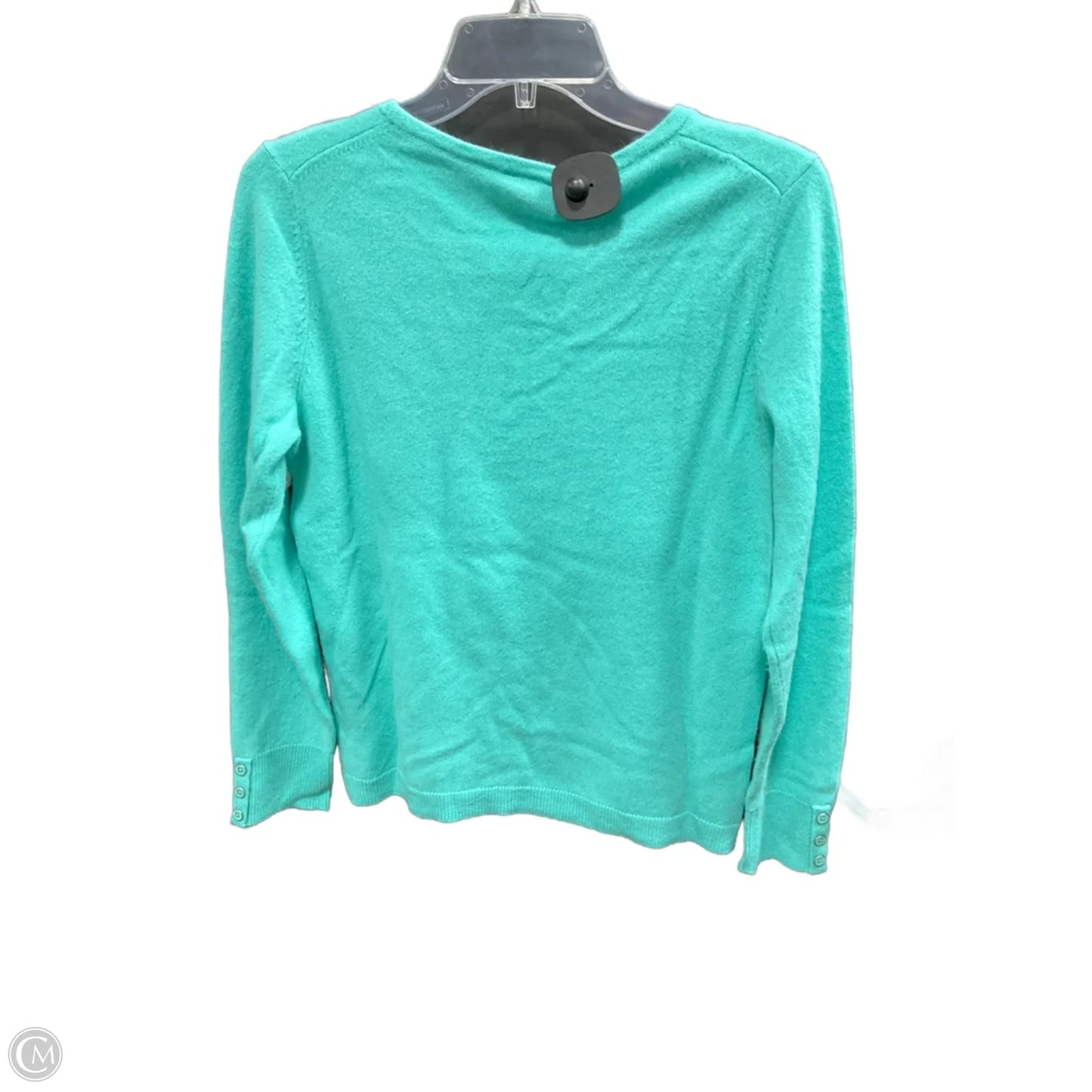 Sweater Cashmere By Talbots In Teal, Size: Lp