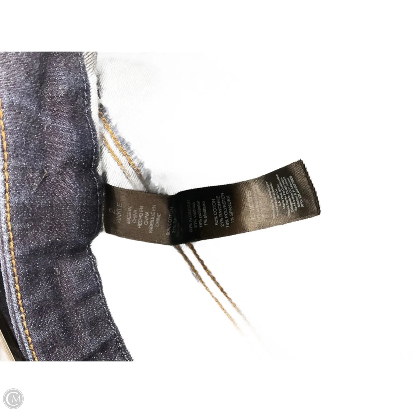 Jeans Skinny By Chicos In Blue Denim, Size: 12