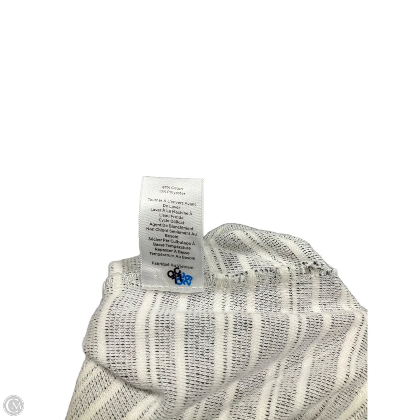 Top Long Sleeve By Talbots In Striped Pattern, Size: M