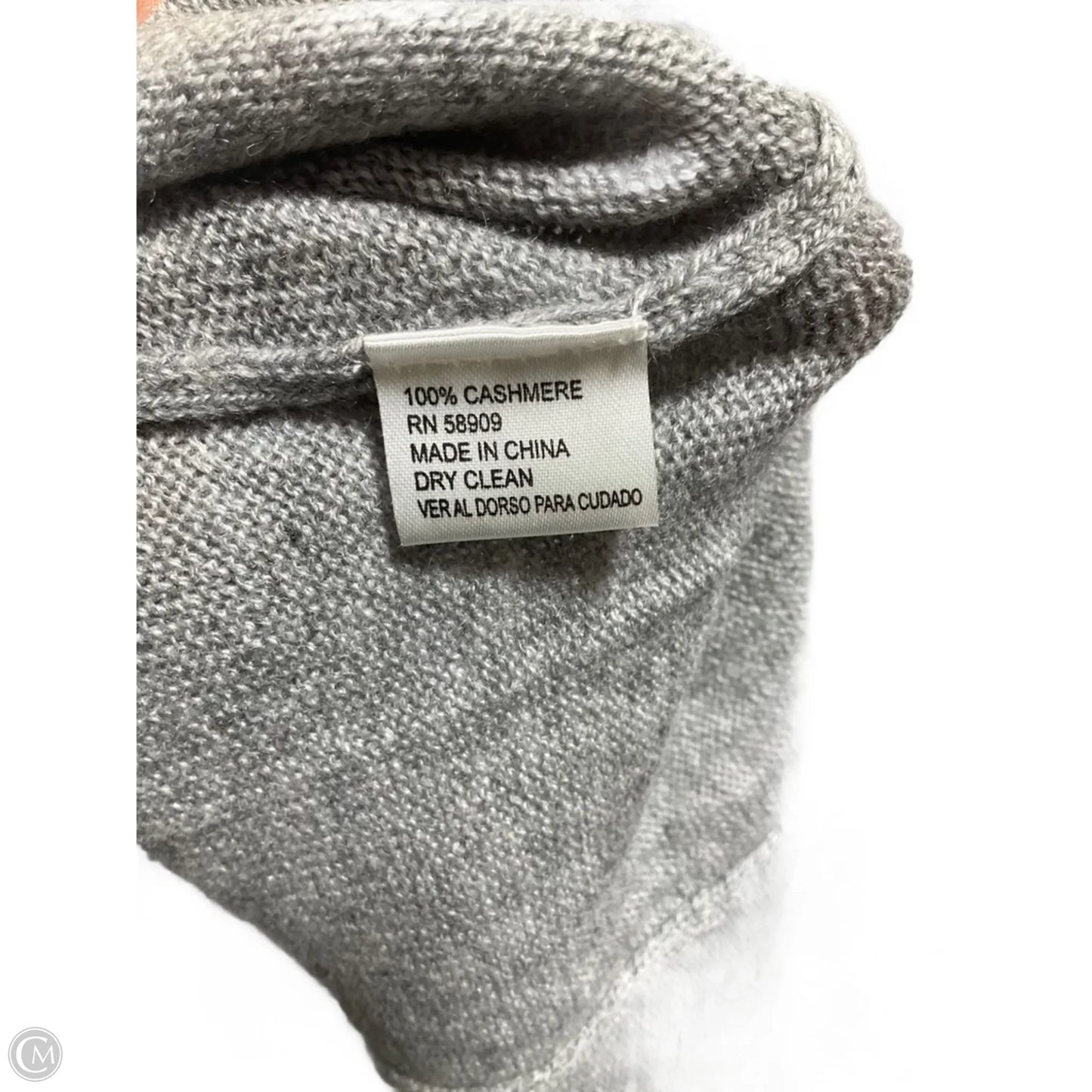 Sweater Cashmere By Antonio Melani In Grey, Size: Xl
