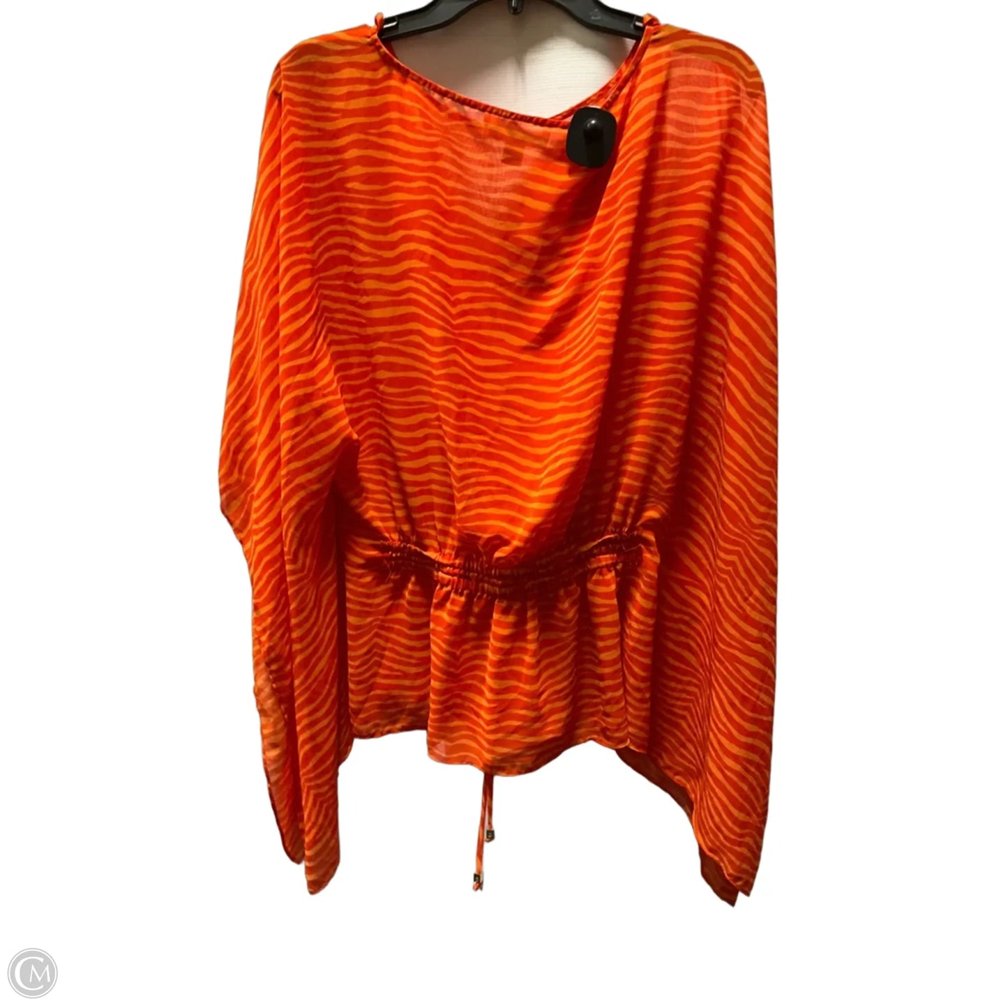 Swimwear Cover-up By Michael By Michael Kors In Orange, Size: S