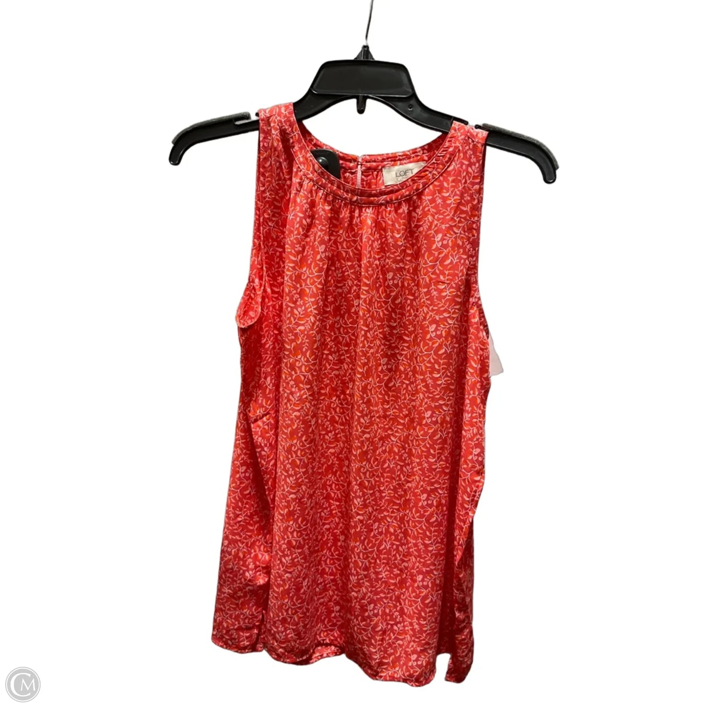 Top Sleeveless By Loft In Orange, Size: M