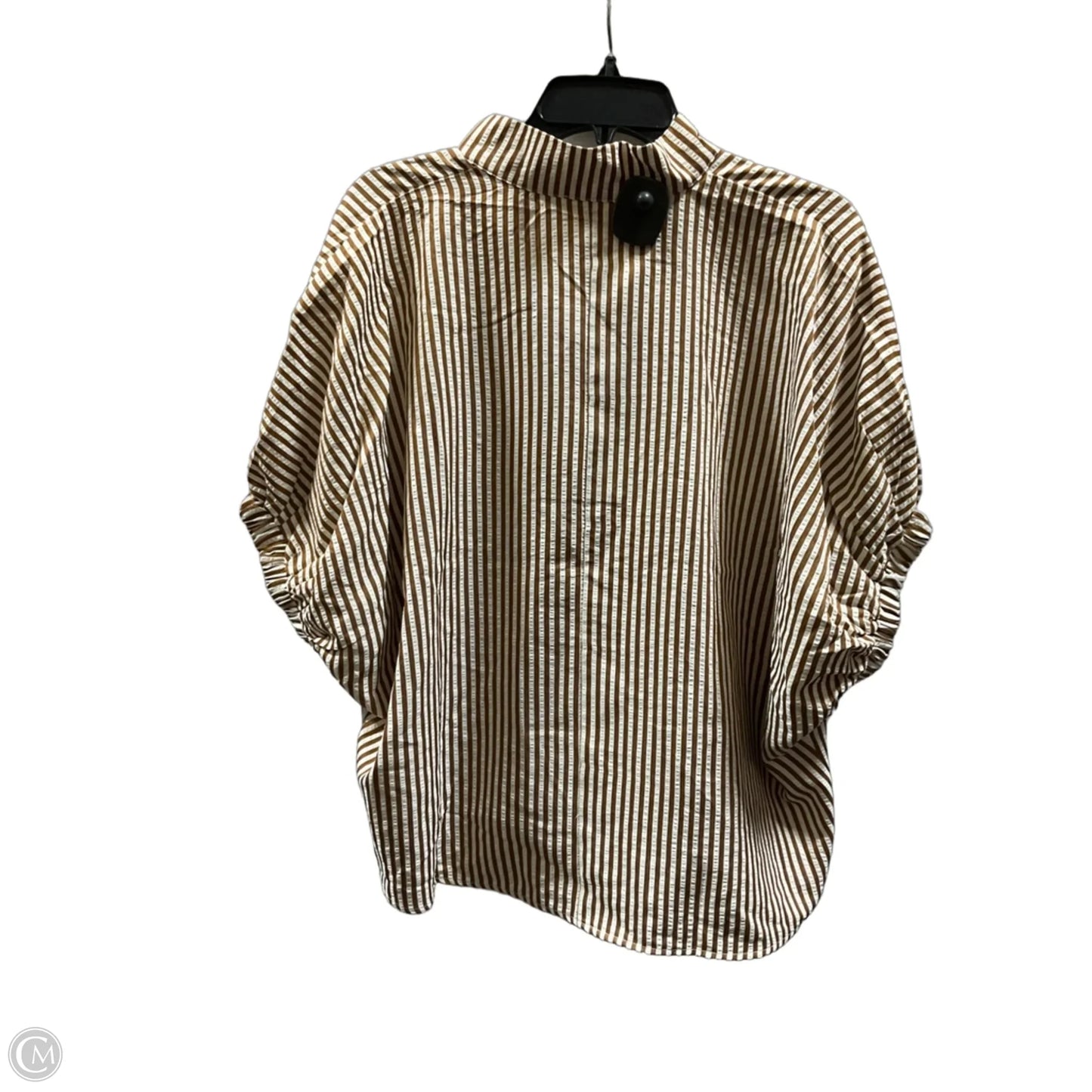 Top Short Sleeve By Entro In Striped Pattern, Size: S
