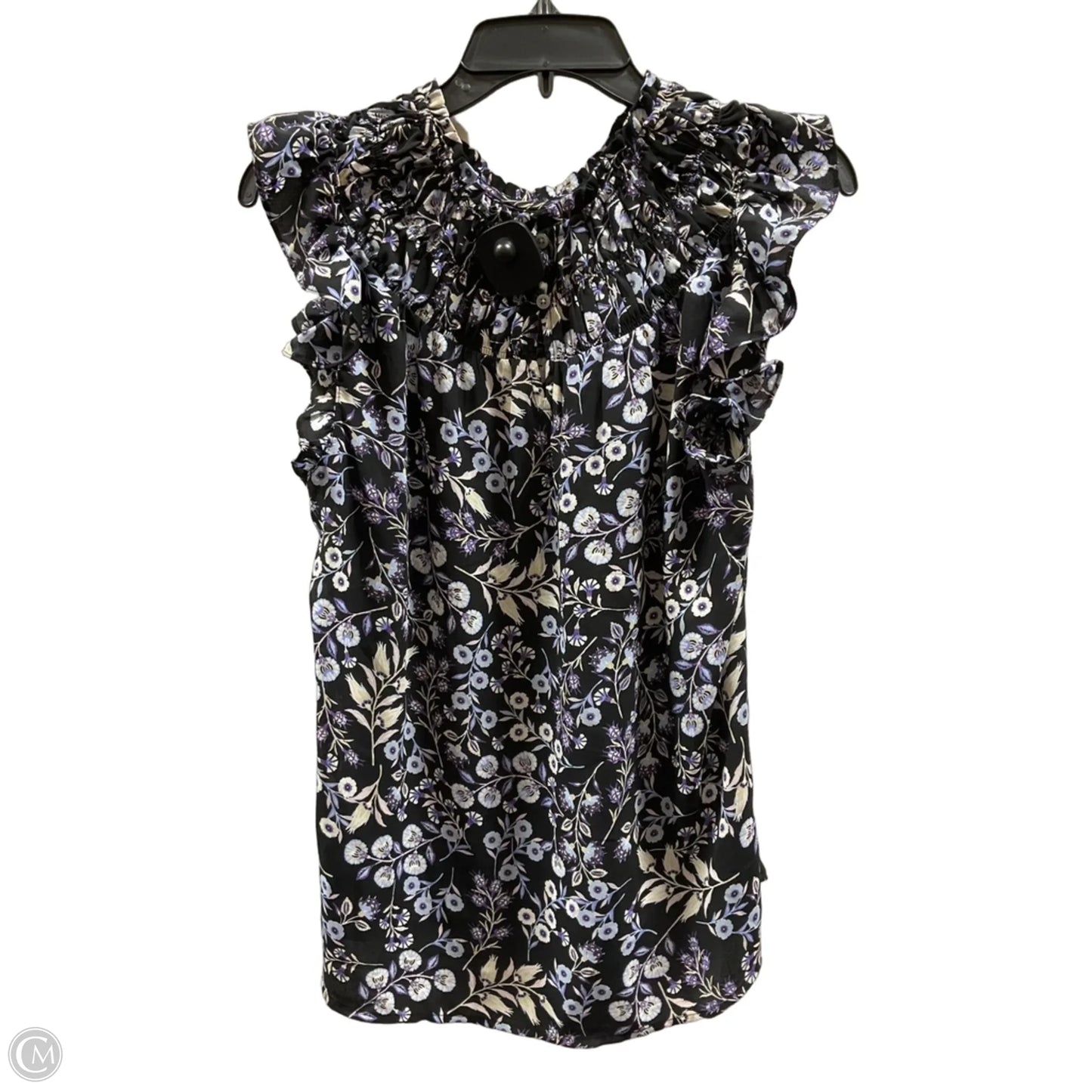 Top Short Sleeve By Loft In Purple, Size: M