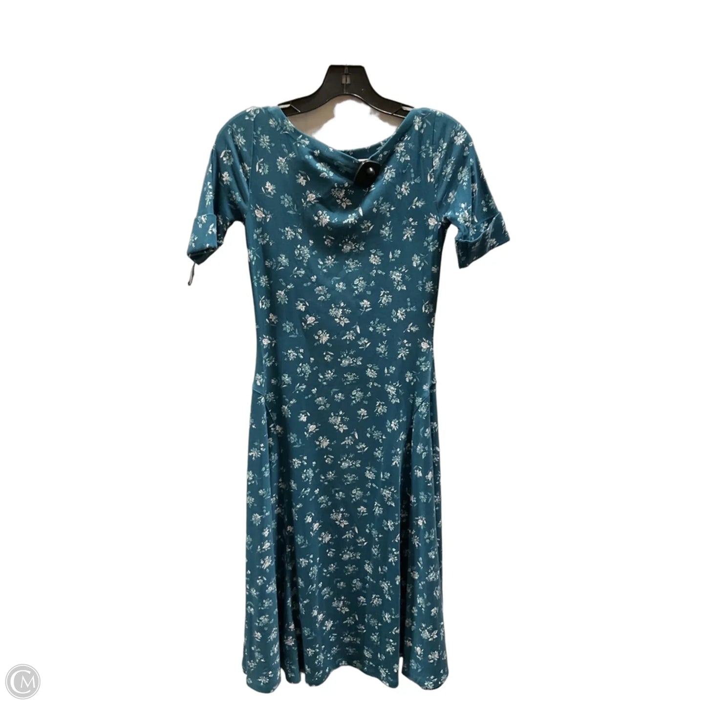 Dress Casual Midi By Ralph Lauren In Teal, Size: Xs