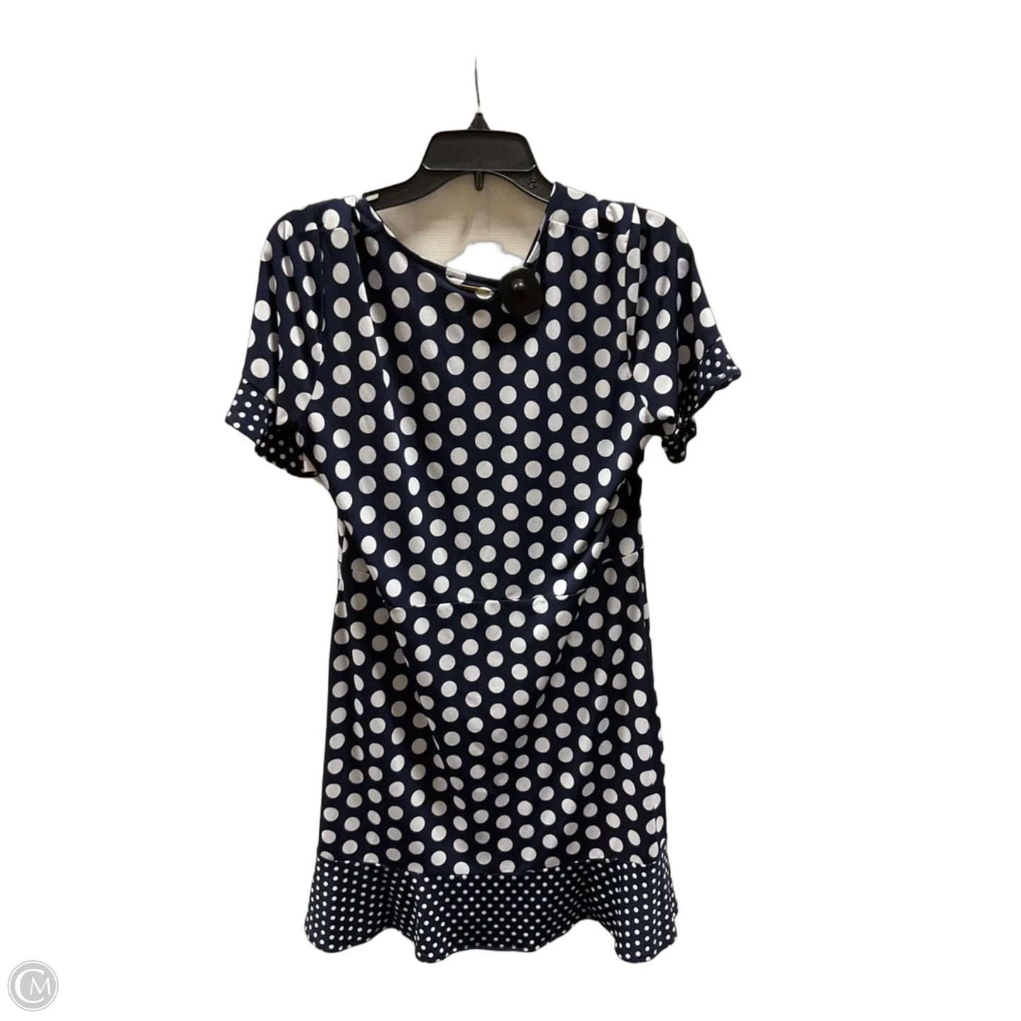 Dress Casual Short By Michael Kors In Polkadot Pattern, Size: L