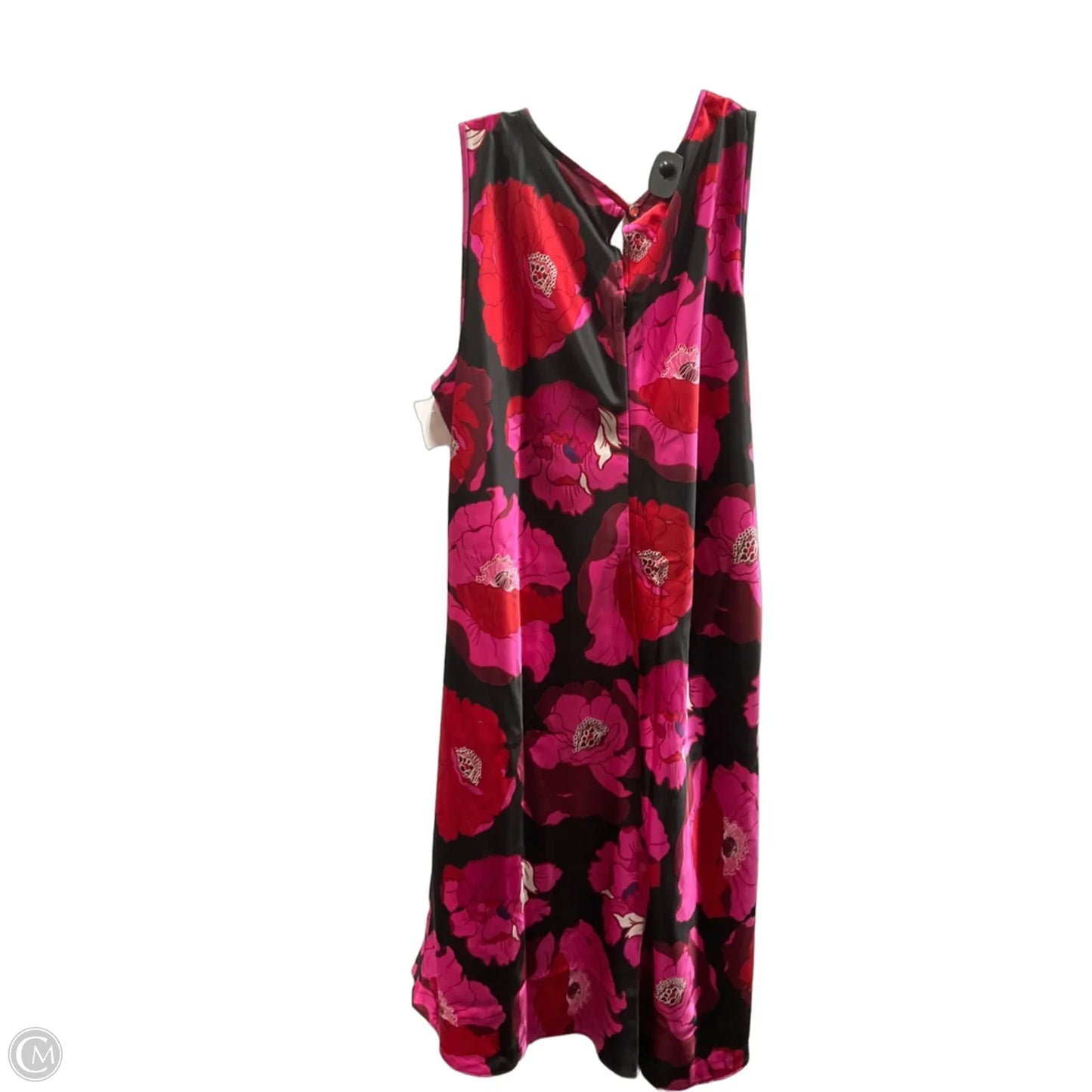 Dress Casual Midi By Talbots In Pink & Red, Size: 3x