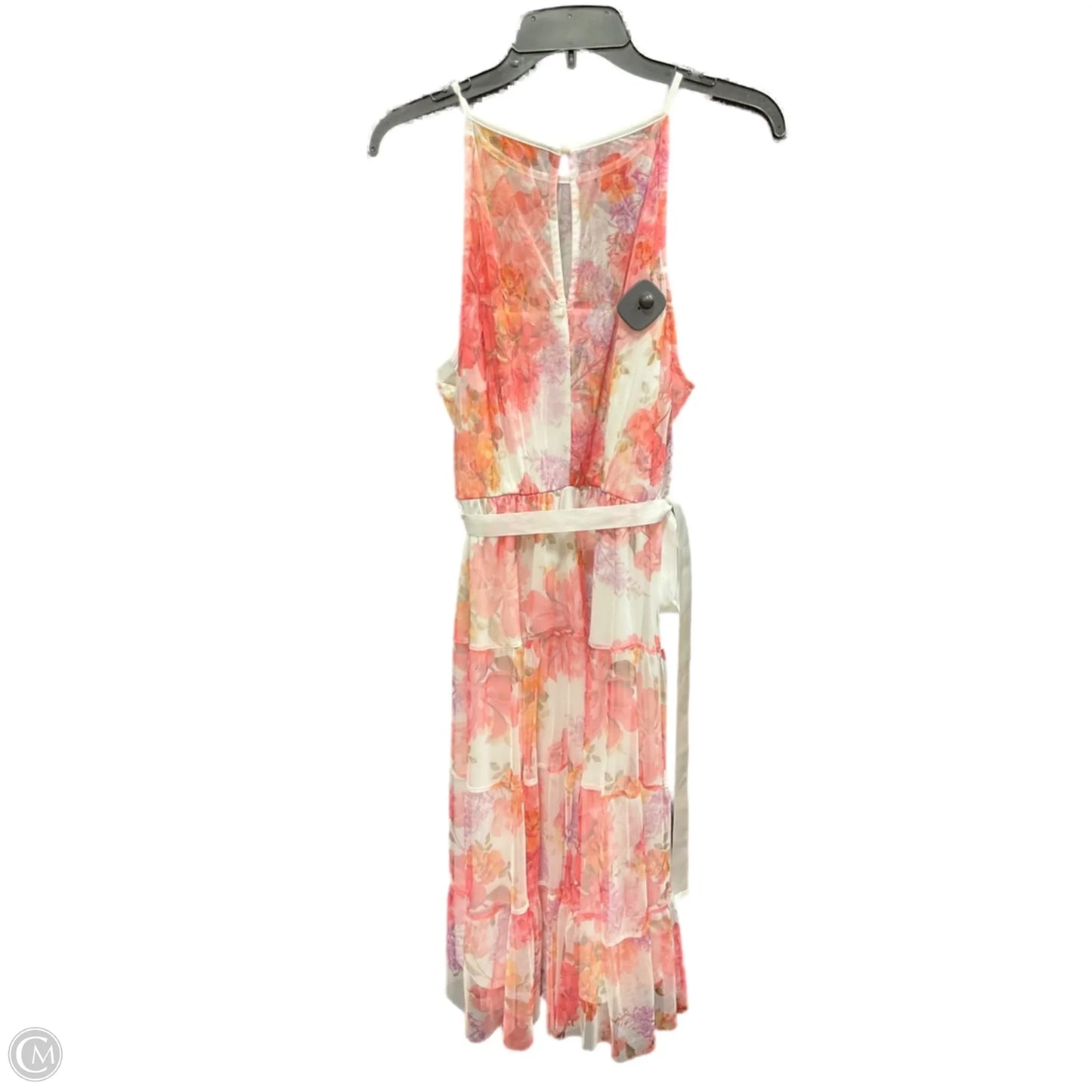 Dress Casual Midi By Clothes Mentor In Floral Print, Size: L