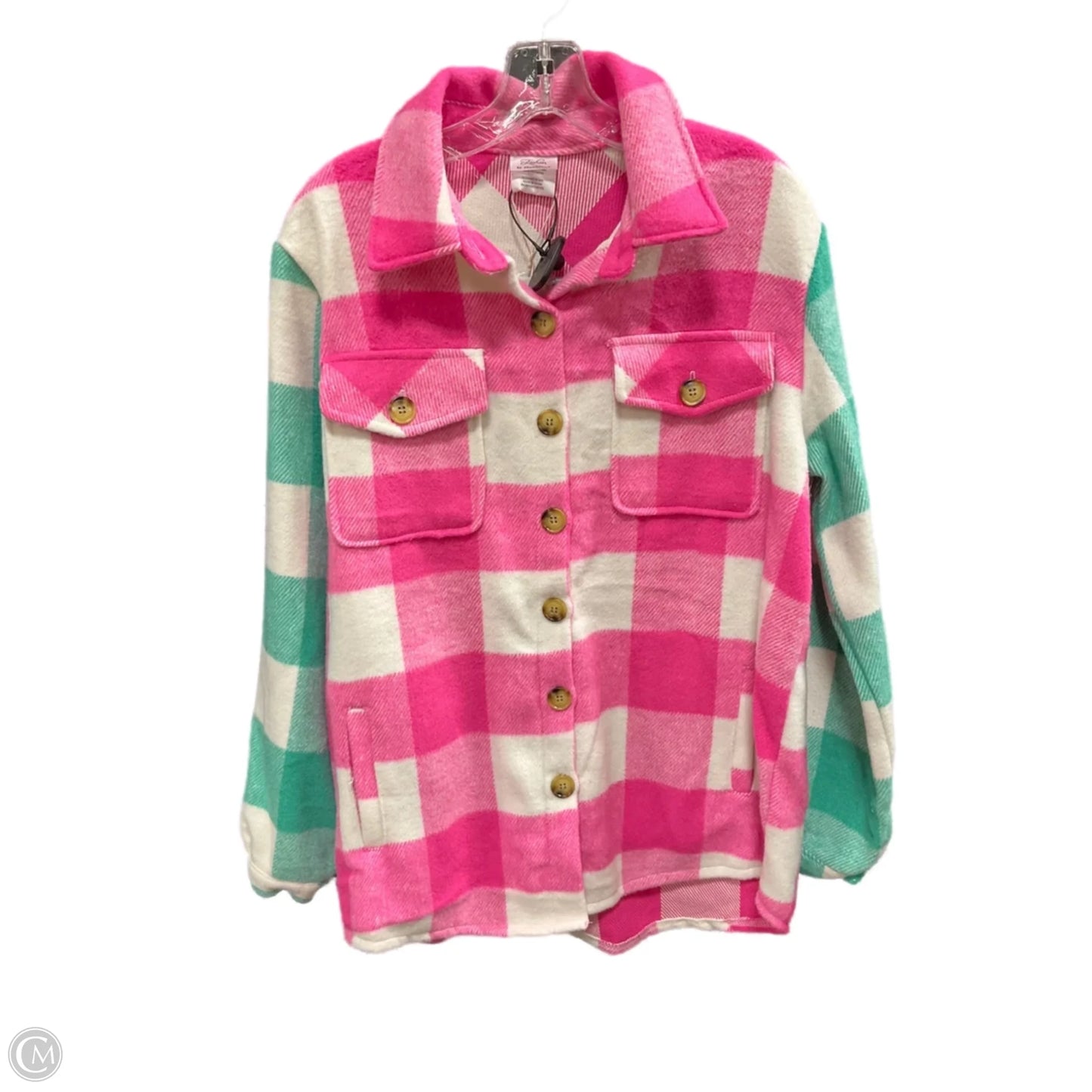 Jacket Fleece By Clothes Mentor In Pink, Size: M