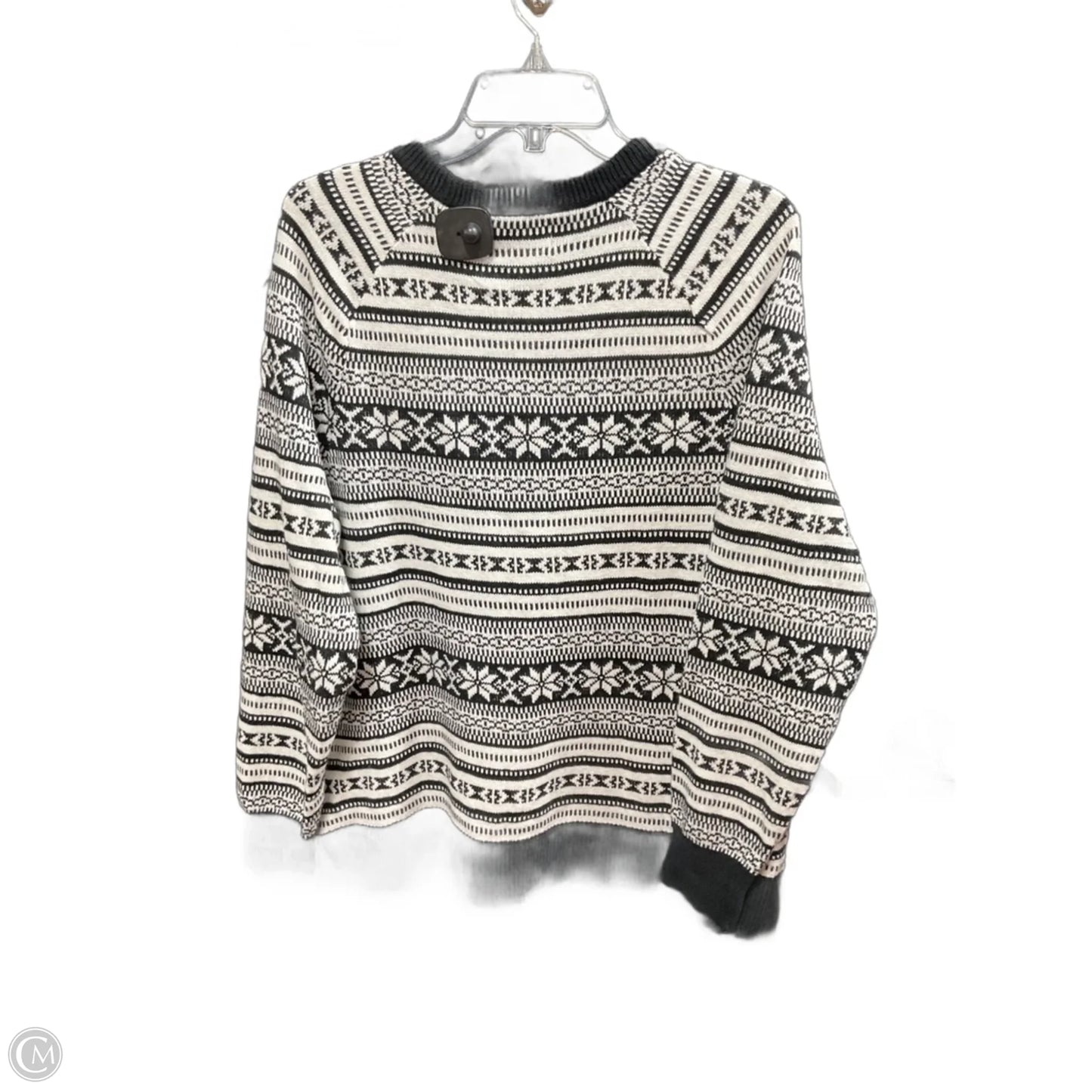 Sweater By Old Navy In Black & Cream, Size: Xl
