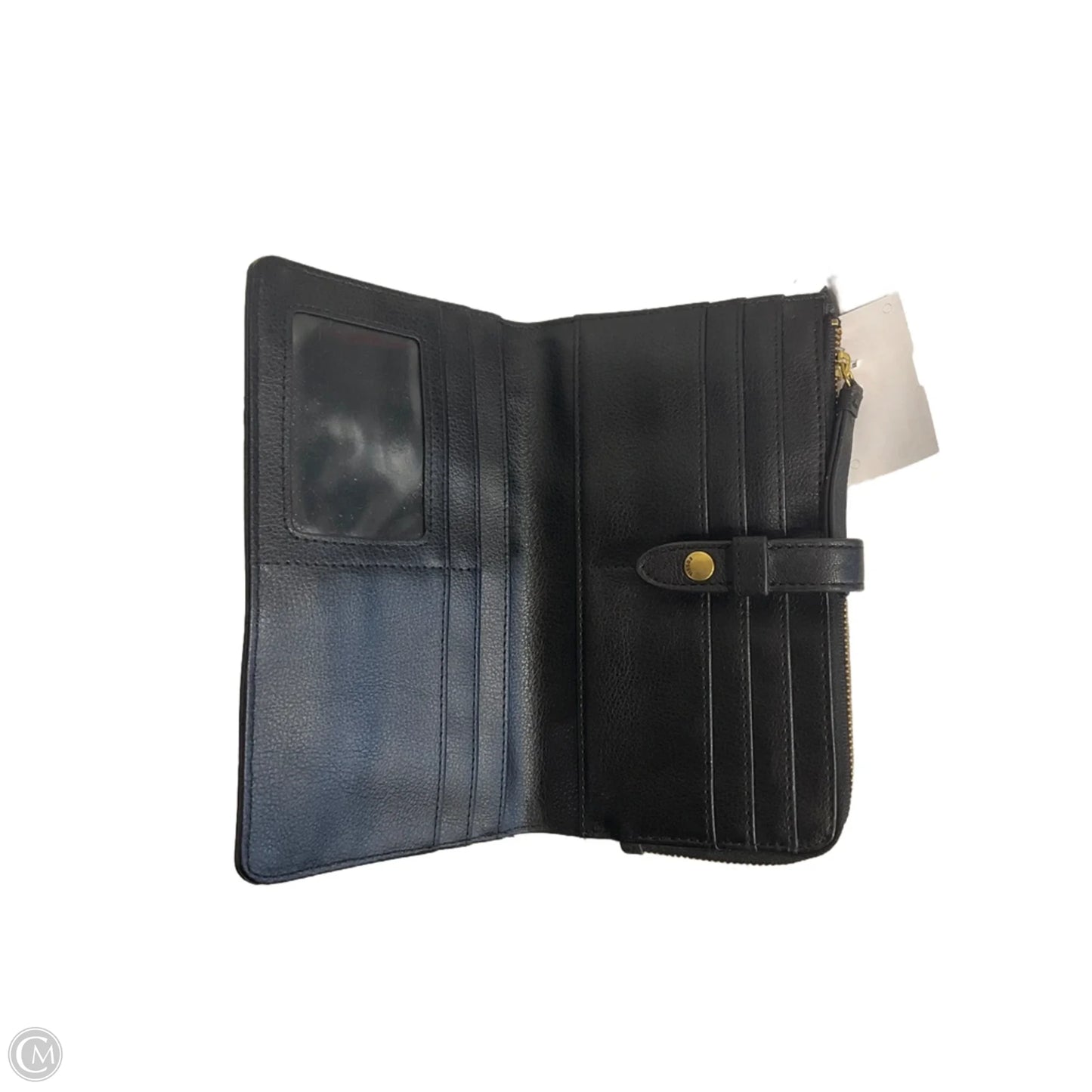 Wallet Leather By Fossil, Size: Medium