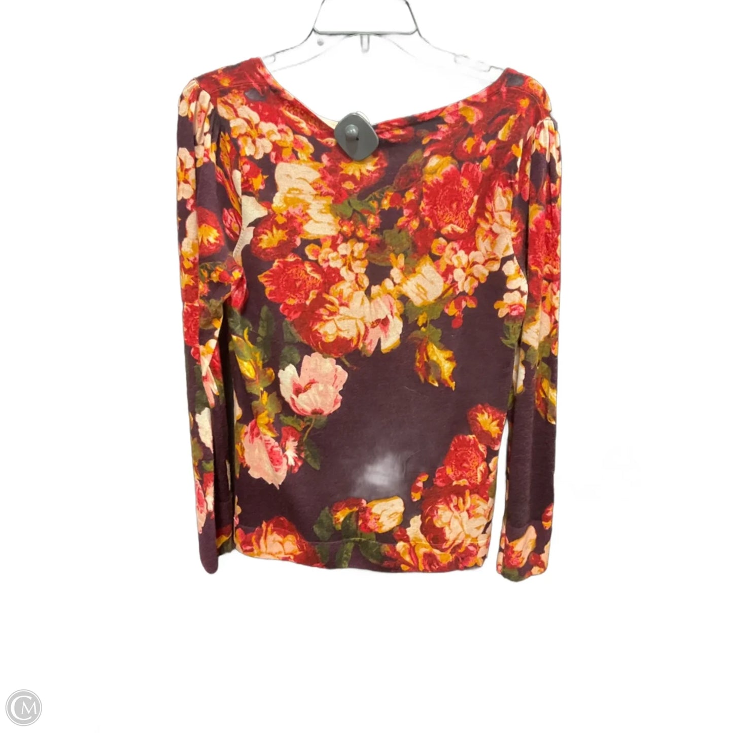 Top Long Sleeve By Talbots In Floral Print, Size: M
