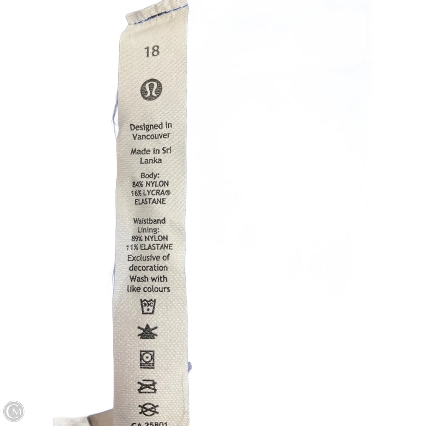 Athletic Leggings By Lululemon In Blue, Size: 18