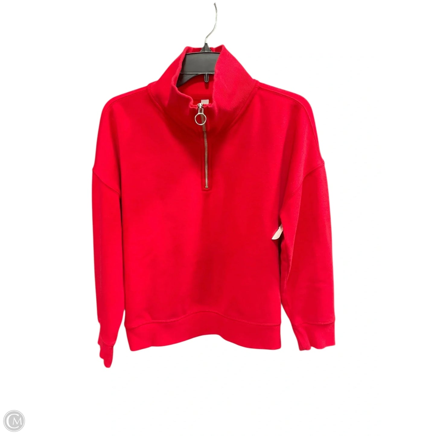 Athletic Top Long Sleeve Collar By Athleta In Red, Size: S