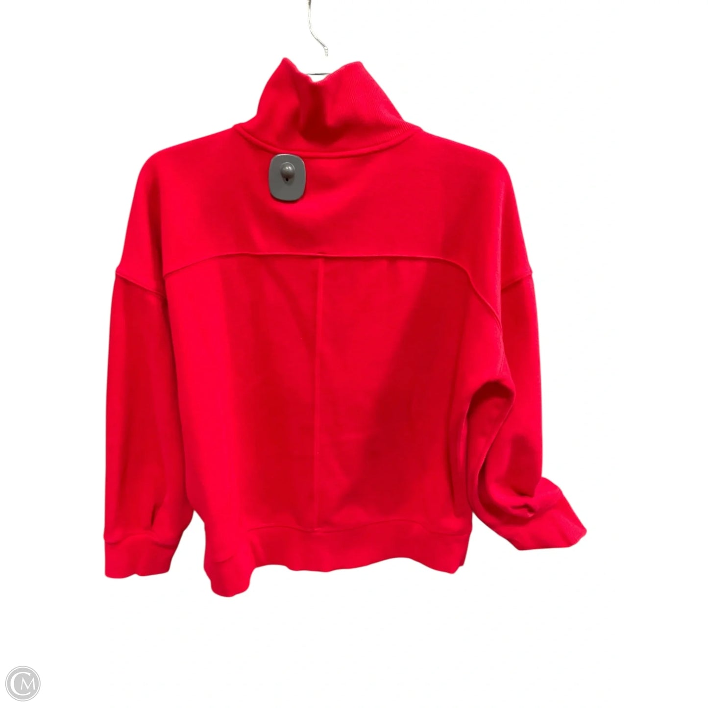 Athletic Top Long Sleeve Collar By Athleta In Red, Size: S