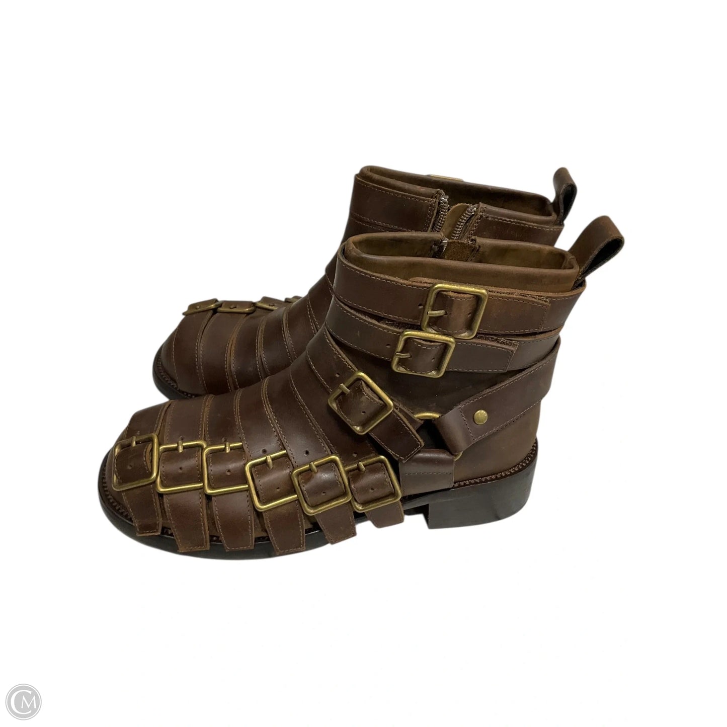 Boots Ankle Heels By Jeffrey Campbell In Brown, Size: 7