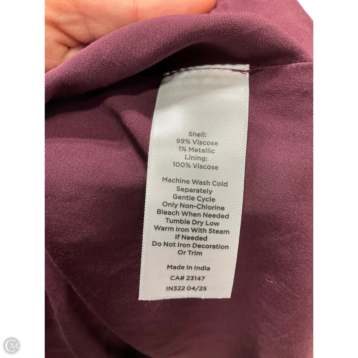 Dress Casual Midi By Talbots In Maroon, Size: Xl