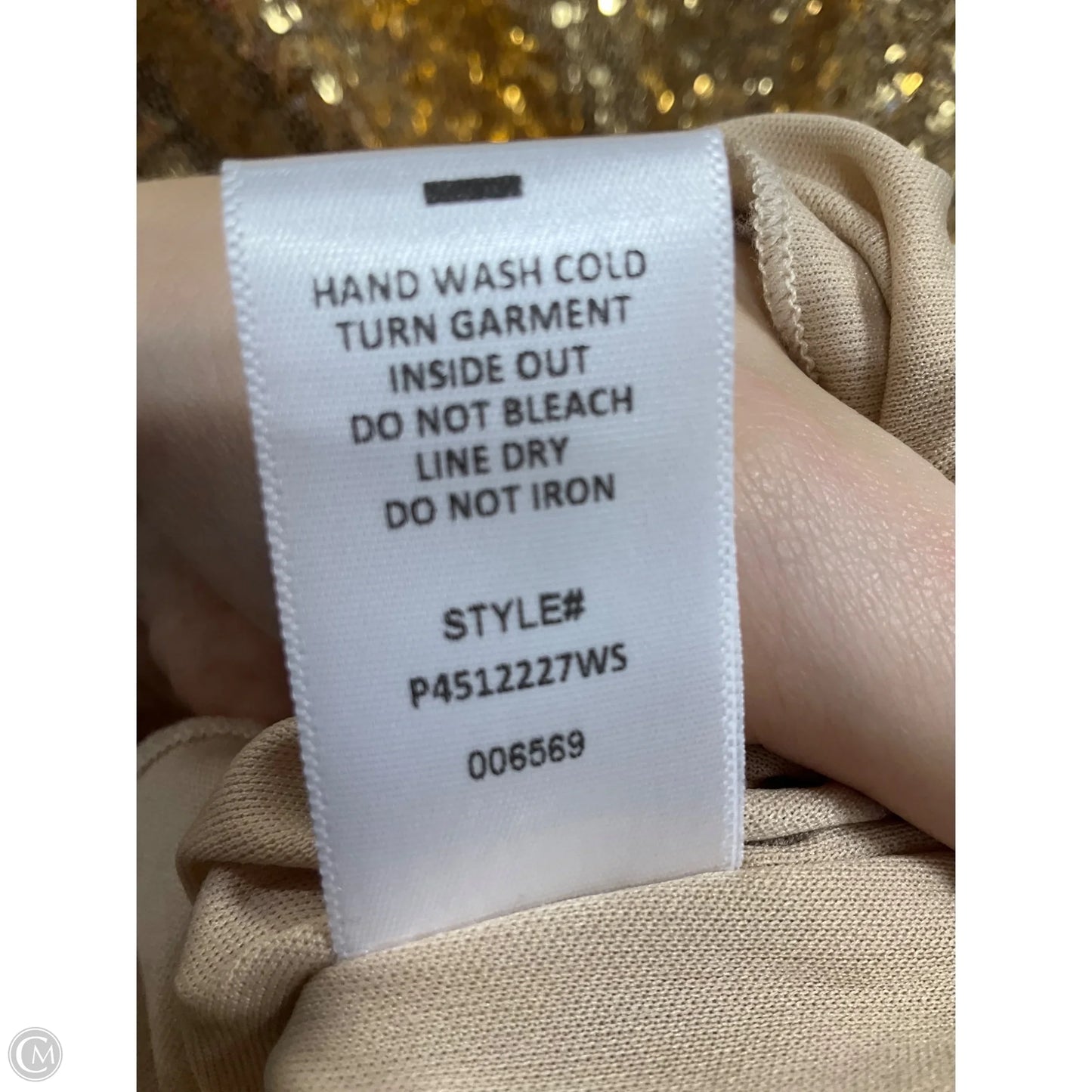 Skirt Midi By Premier Amour In Gold, Size: 1x