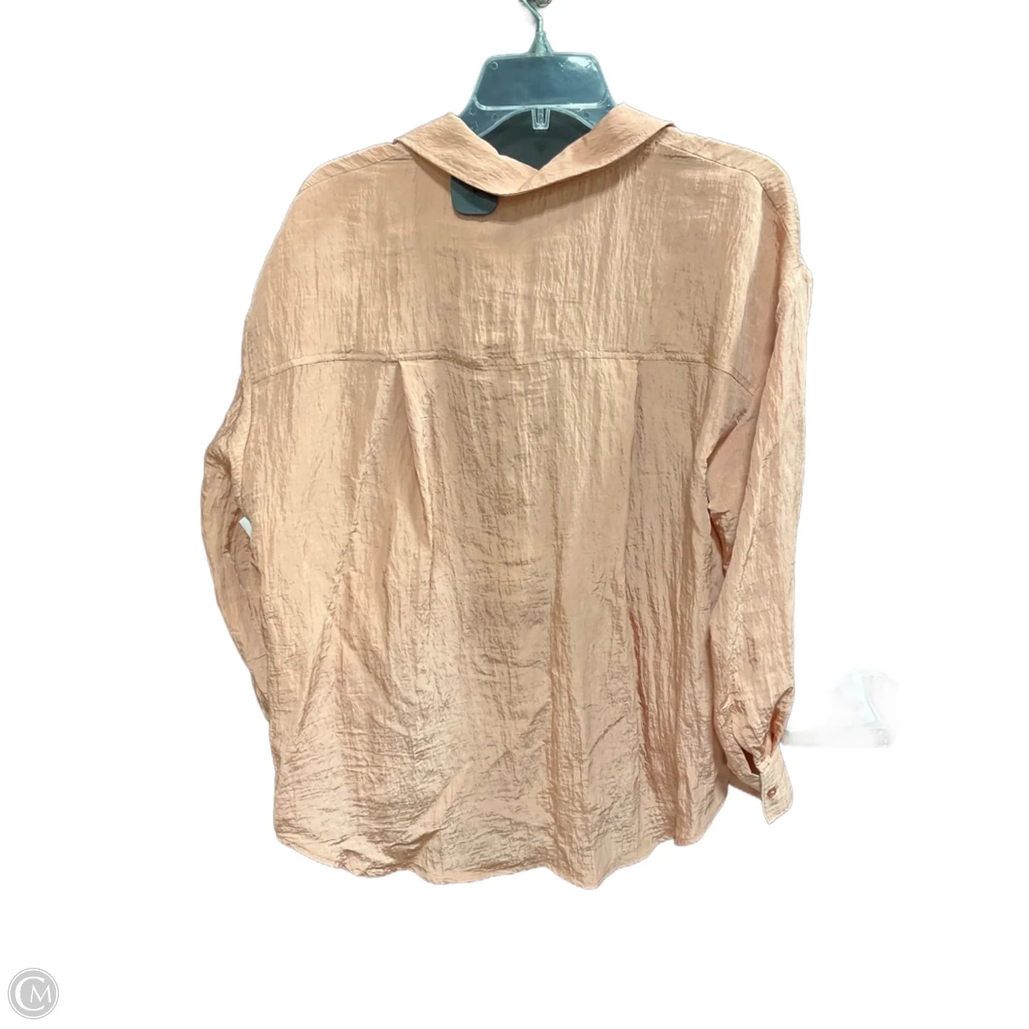Blouse Long Sleeve By House Of Harlow In Peach, Size: M