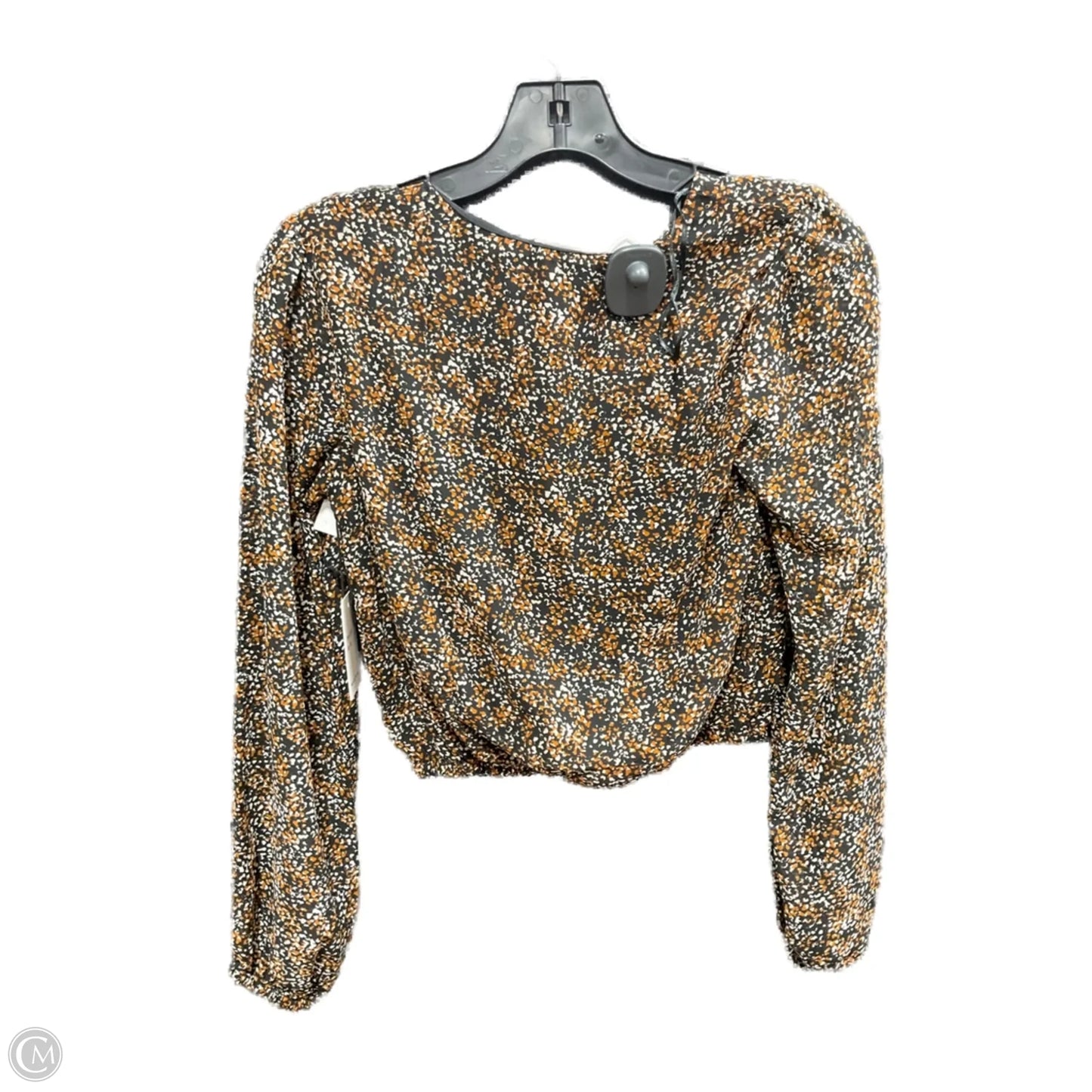Top Long Sleeve By Japna In Orange & Tan, Size: Xs