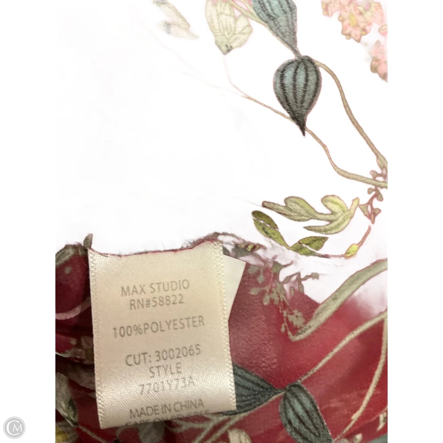 Top Long Sleeve By Max Studio In Floral Print, Size: M