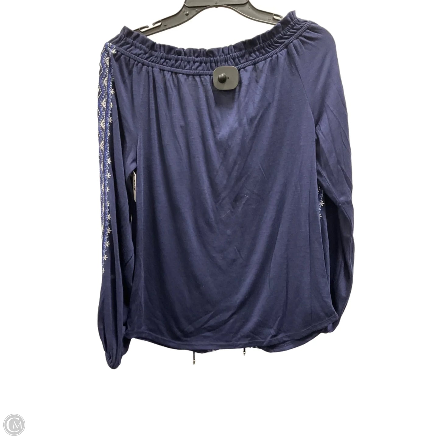 Top Long Sleeve By White House Black Market In Blue, Size: S