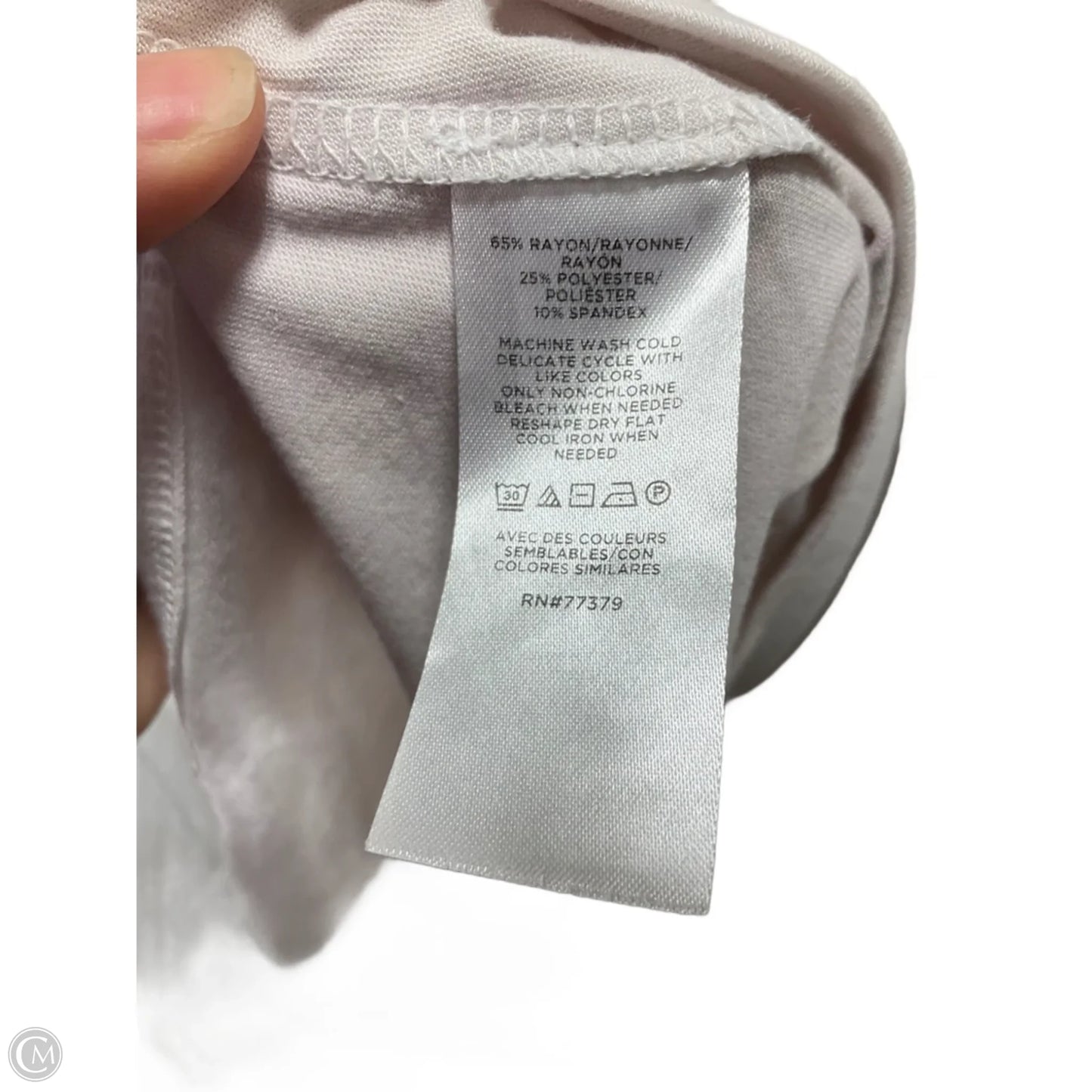 Top Short Sleeve Basic By Ann Taylor In White, Size: M