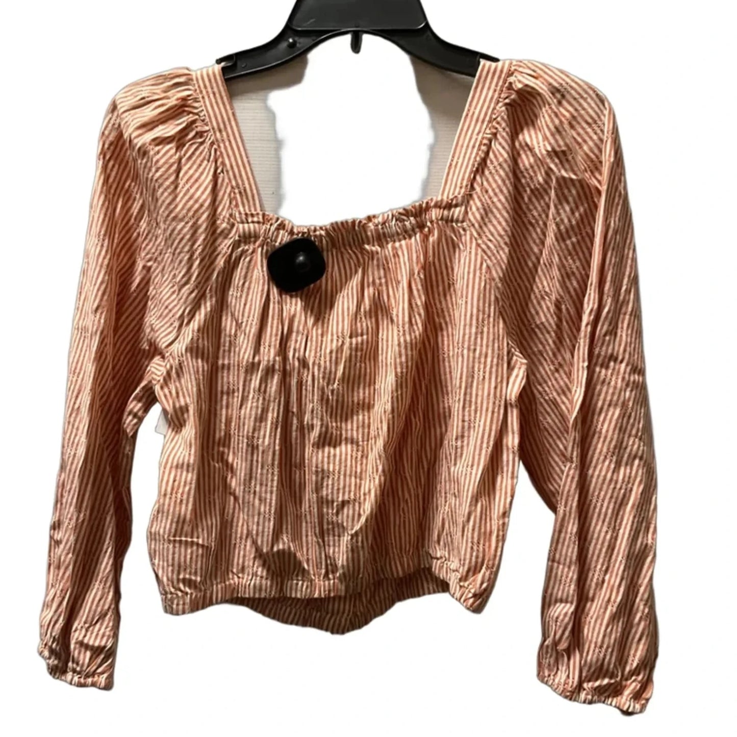 Top Long Sleeve By Madewell In Orange, Size: M