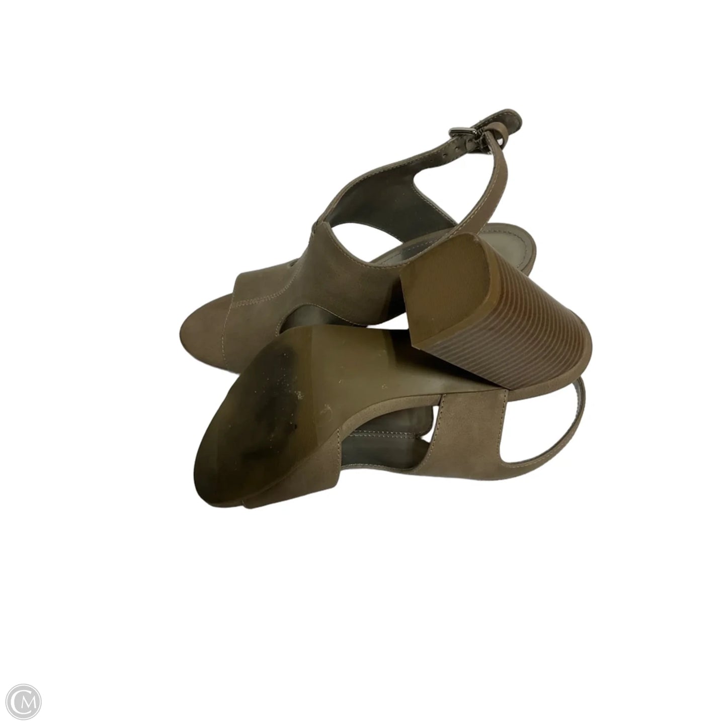 Shoes Heels Block By Worthington In Grey, Size: 7.5